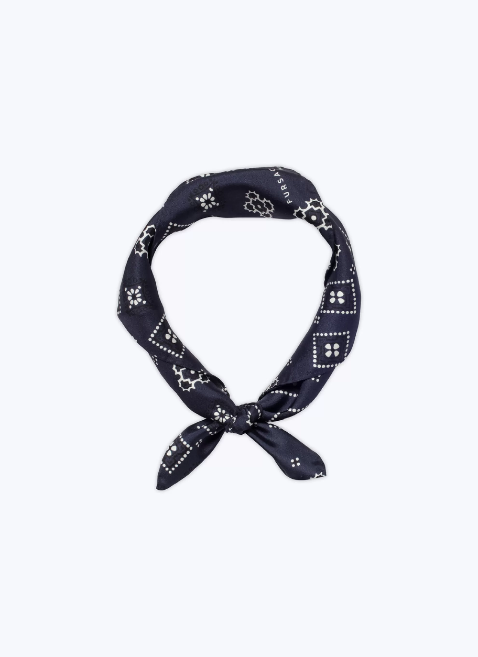 Shop Bandana En Soie Bleu Marine Homme Autres