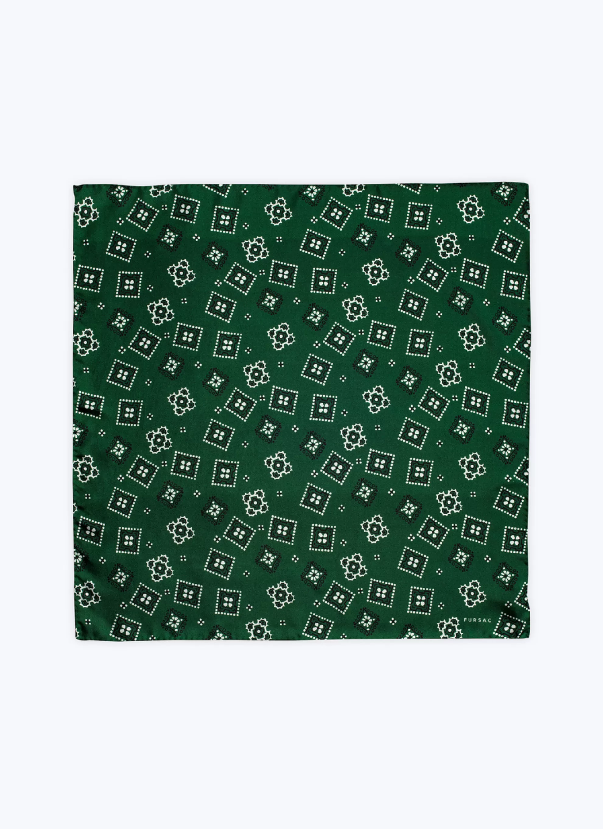 Flash Sale Bandana En Soie Vert Homme Autres