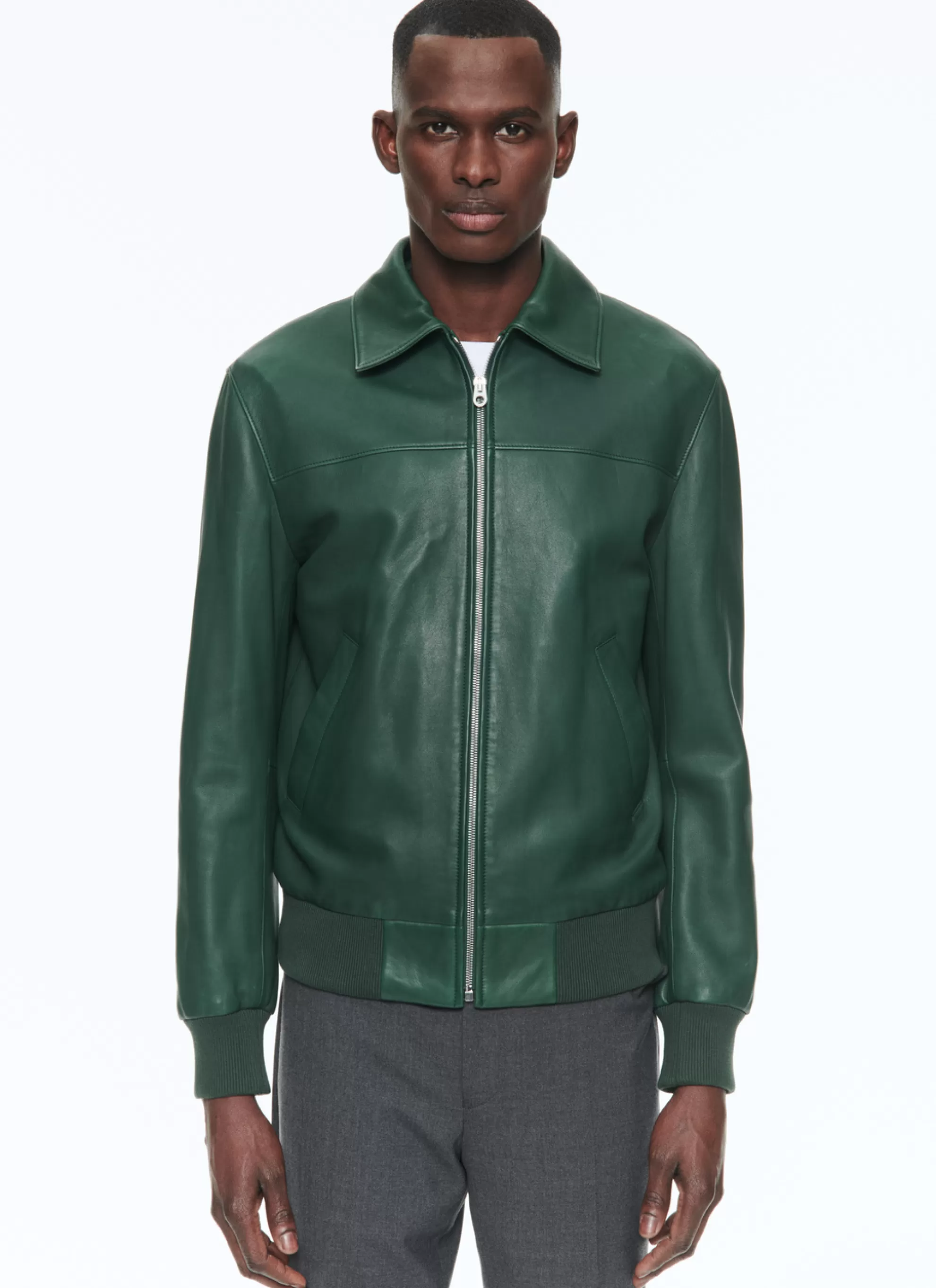Best Blouson En Cuir D'Agneau Homme Blousons