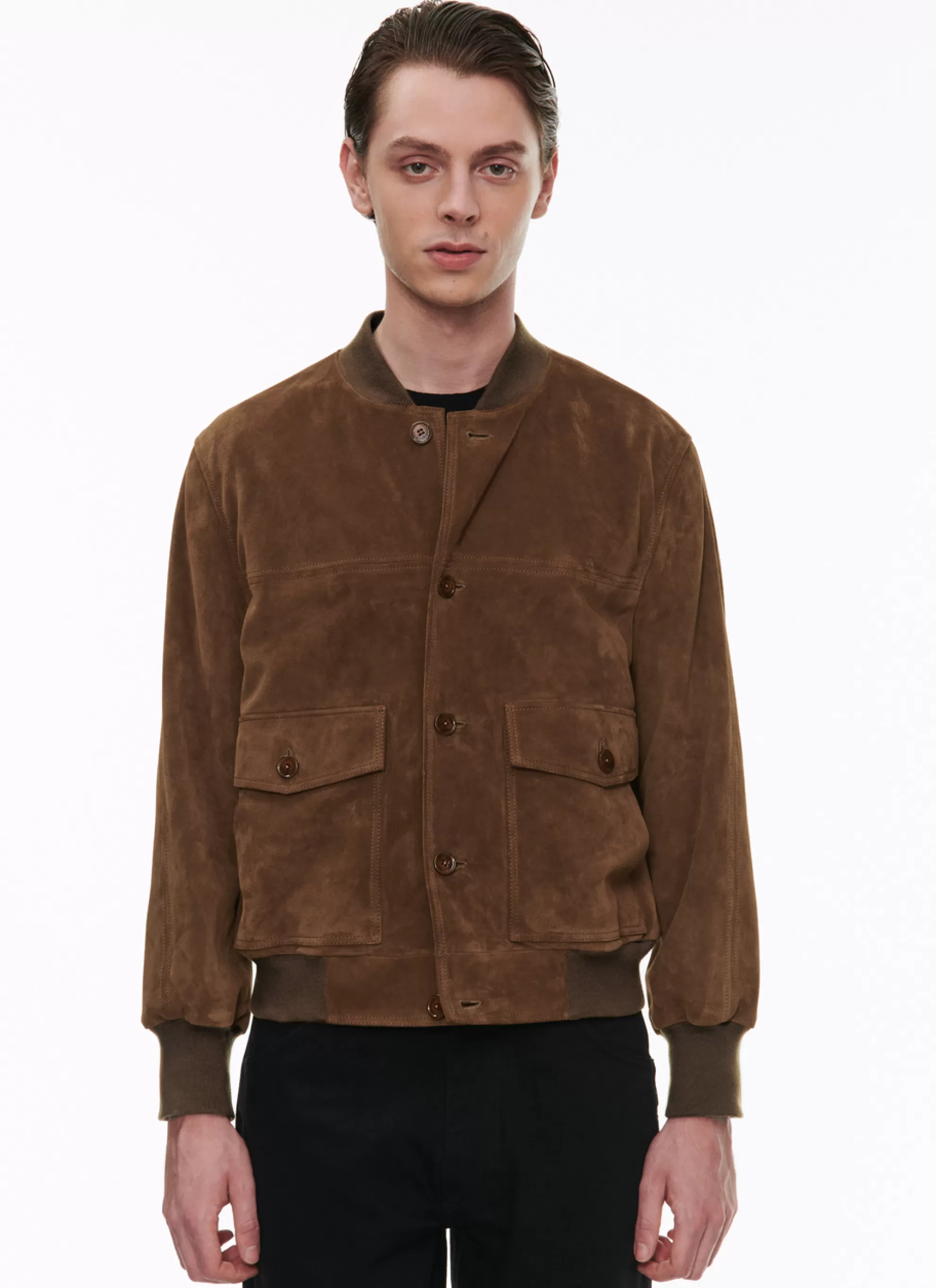 Hot Blouson En Daim Homme Blousons