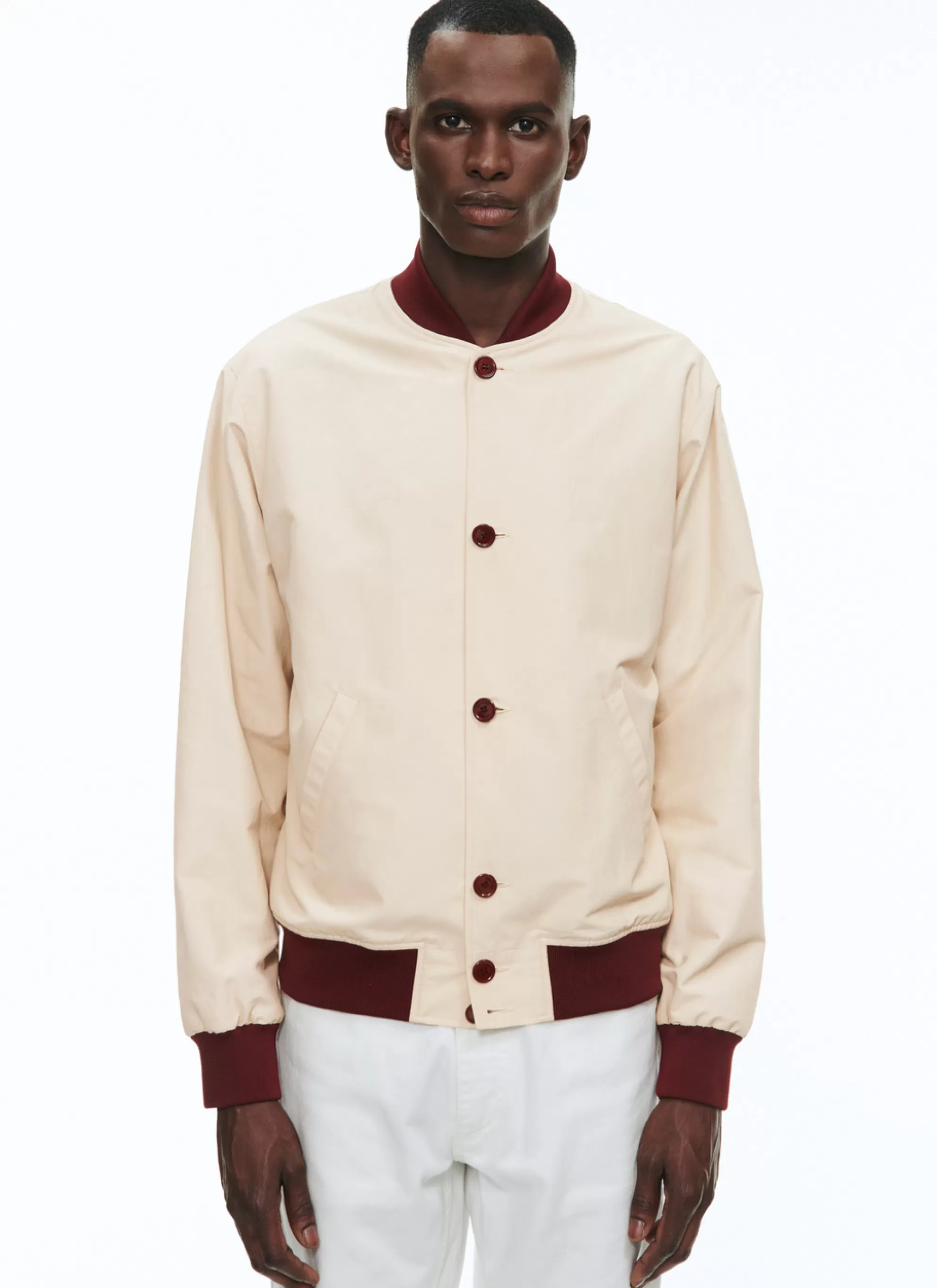Outlet Blouson En Tissu Ottoman Homme Blousons