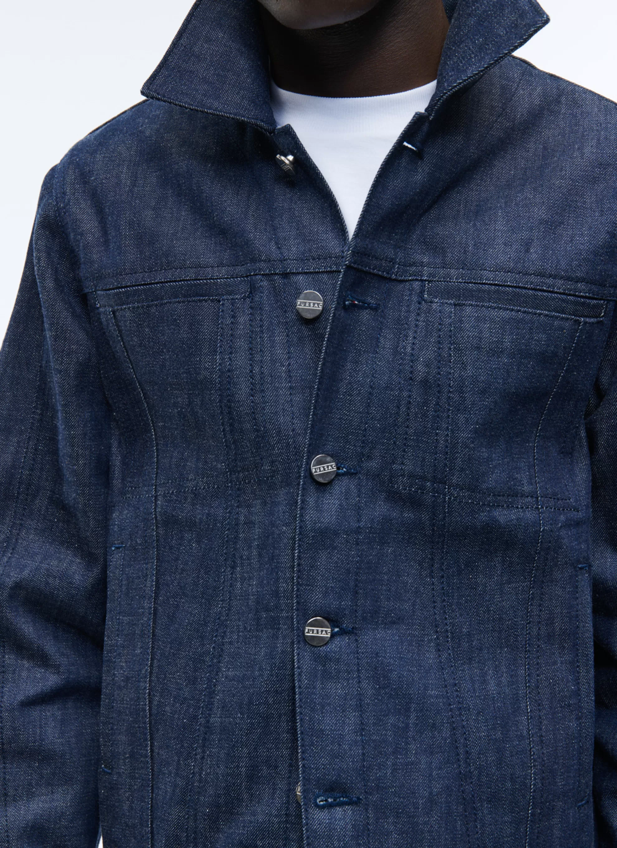 Hot Blouson En Toile De Coton Denim Homme Blousons