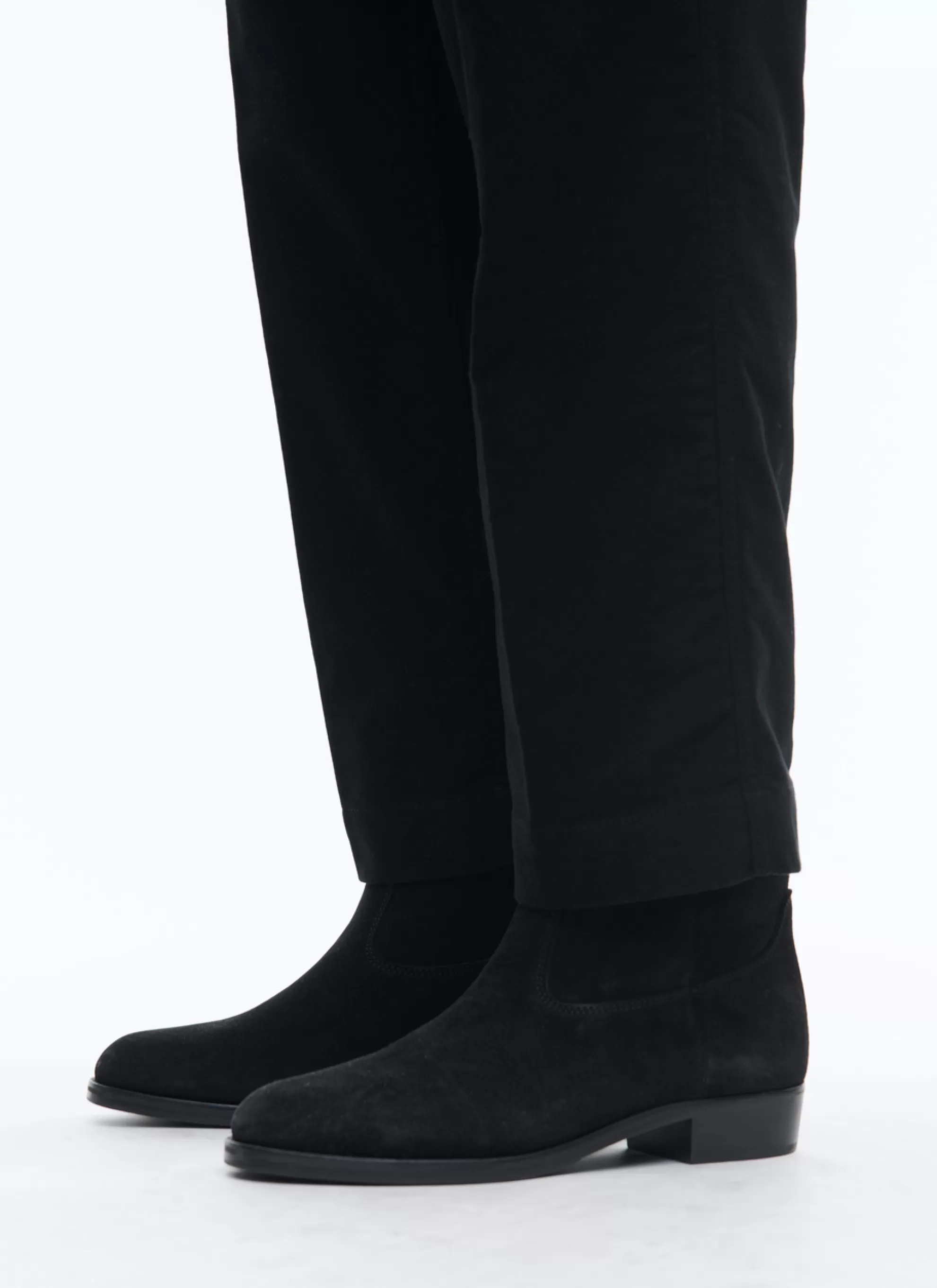 New Bottes Style Camarguaises En Croute De Cuir Homme Chaussures