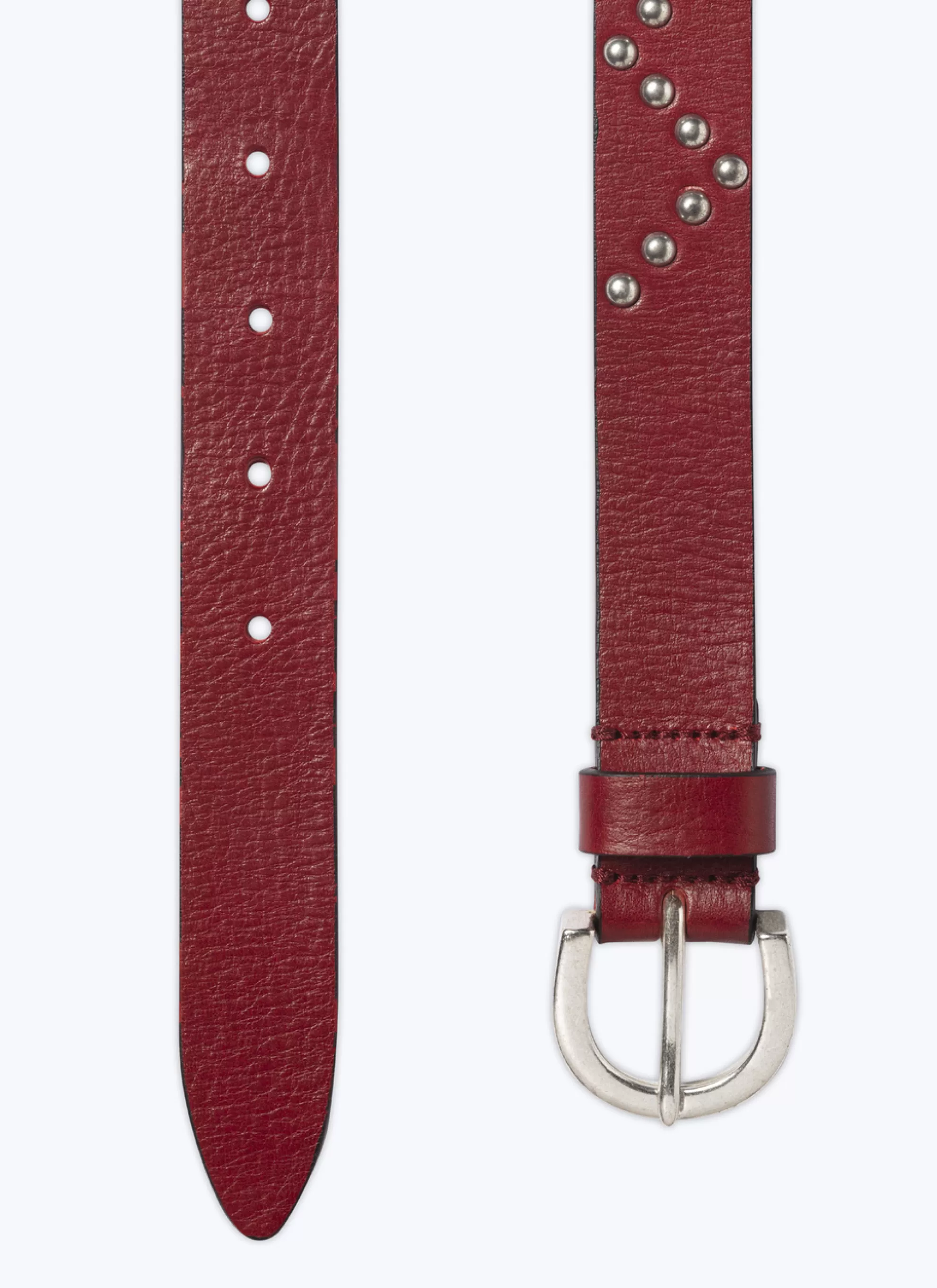 Best Sale Ceinture A Clous En Cuir De Vachette Homme Ceintures