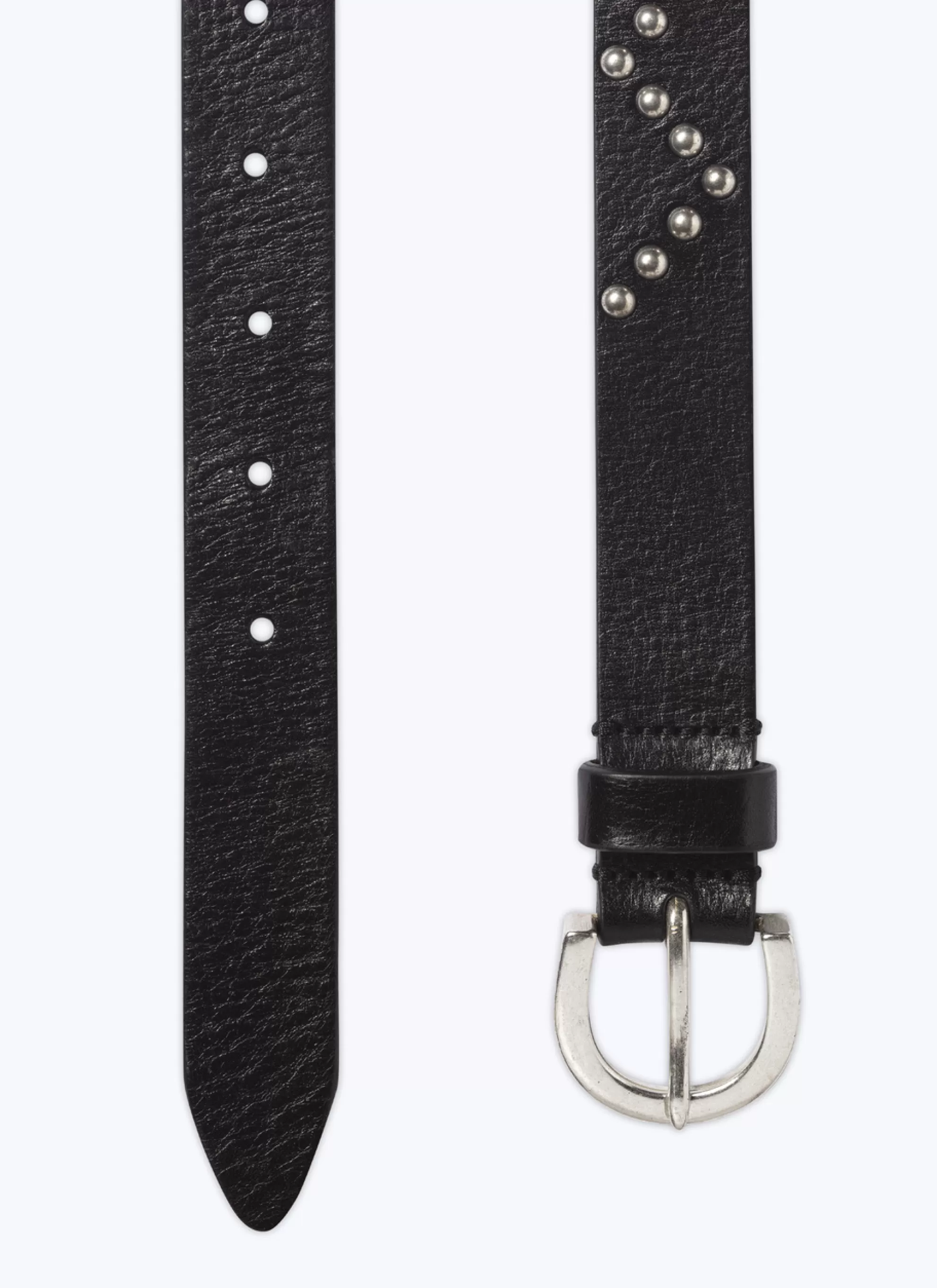 Shop Ceinture A Clous En Cuir De Vachette Homme Ceintures