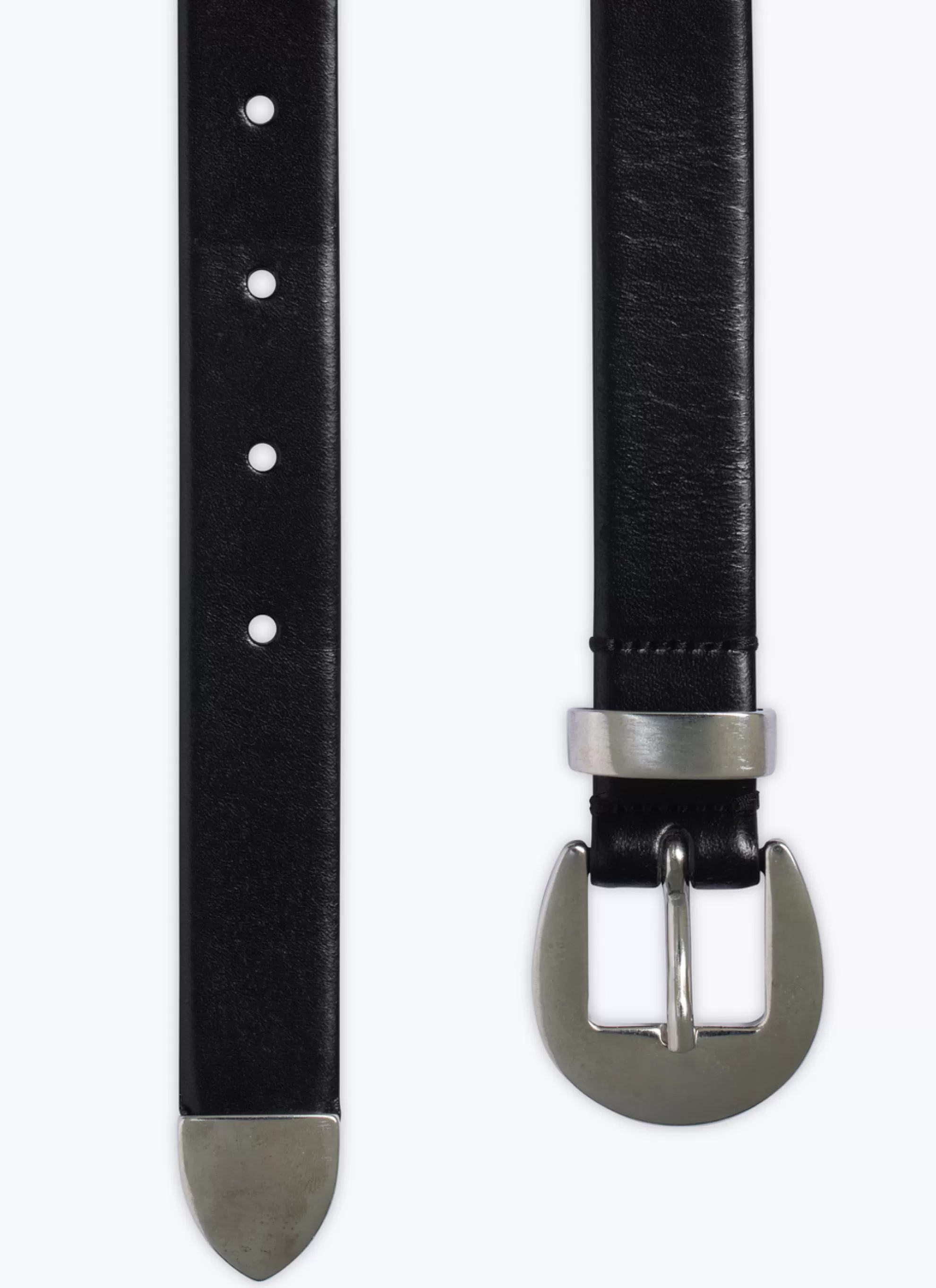 Fashion Ceinture Western En Cuir Lisse Homme Ceintures
