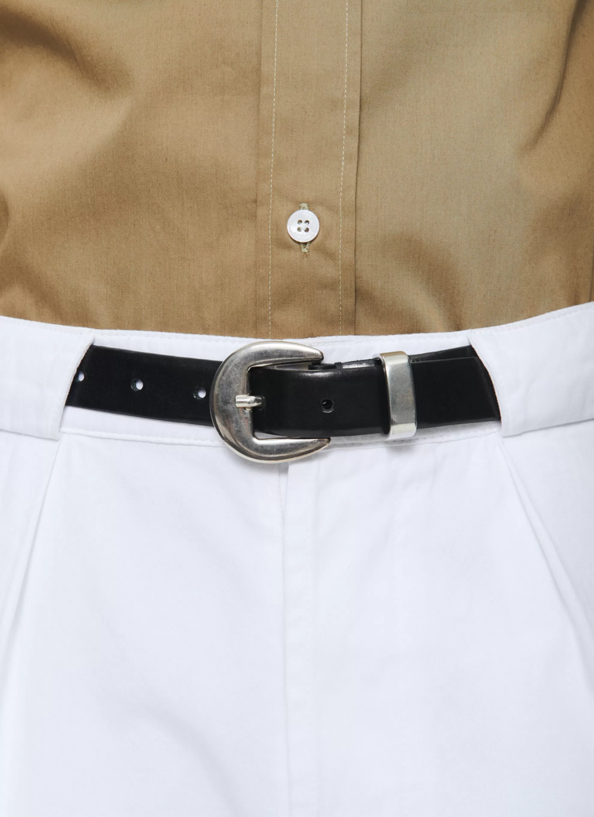 Fashion Ceinture Western En Cuir Lisse Homme Ceintures