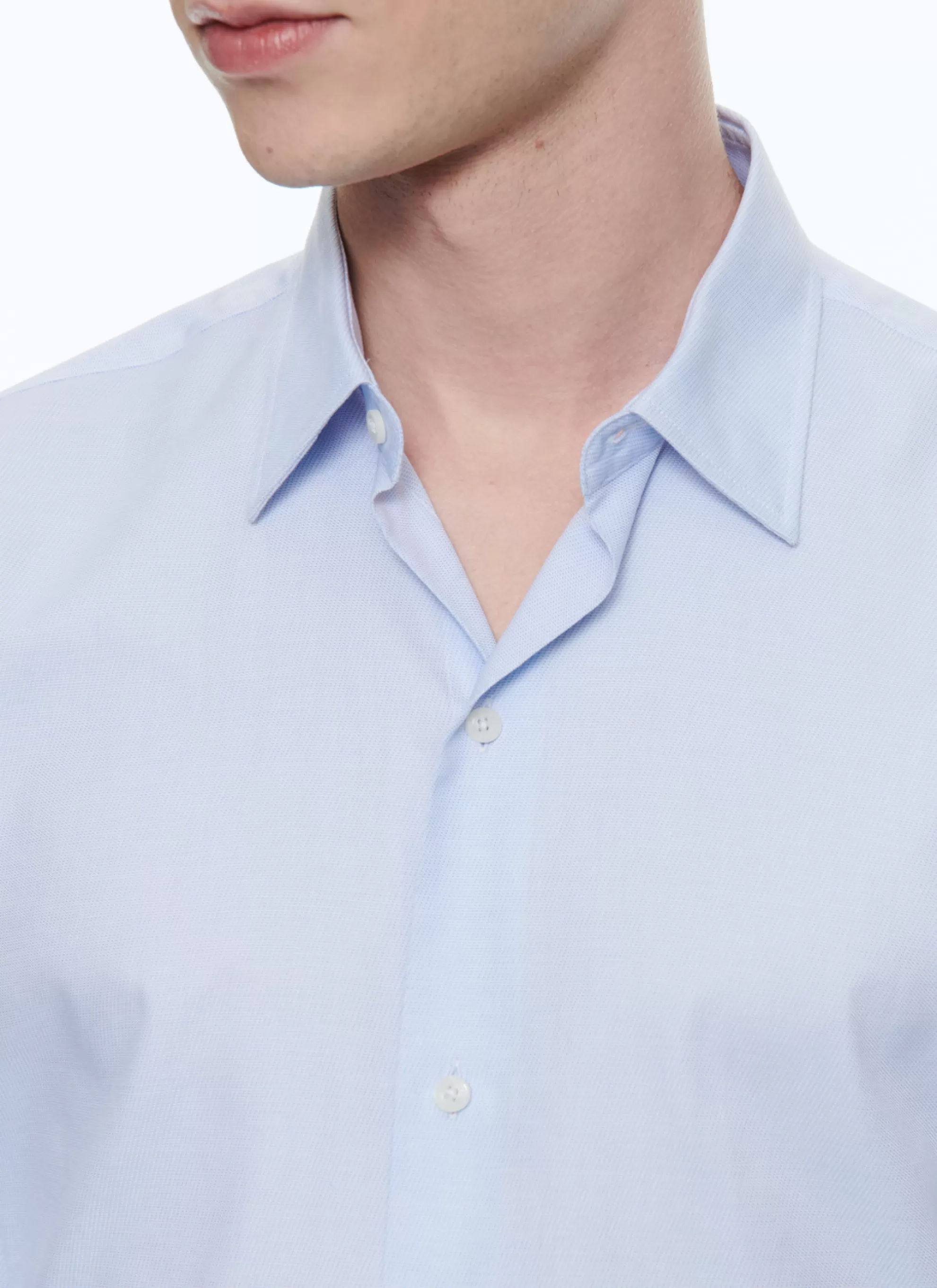 Clearance Chemise En Micro Armure De Coton Biologique Homme Chemises