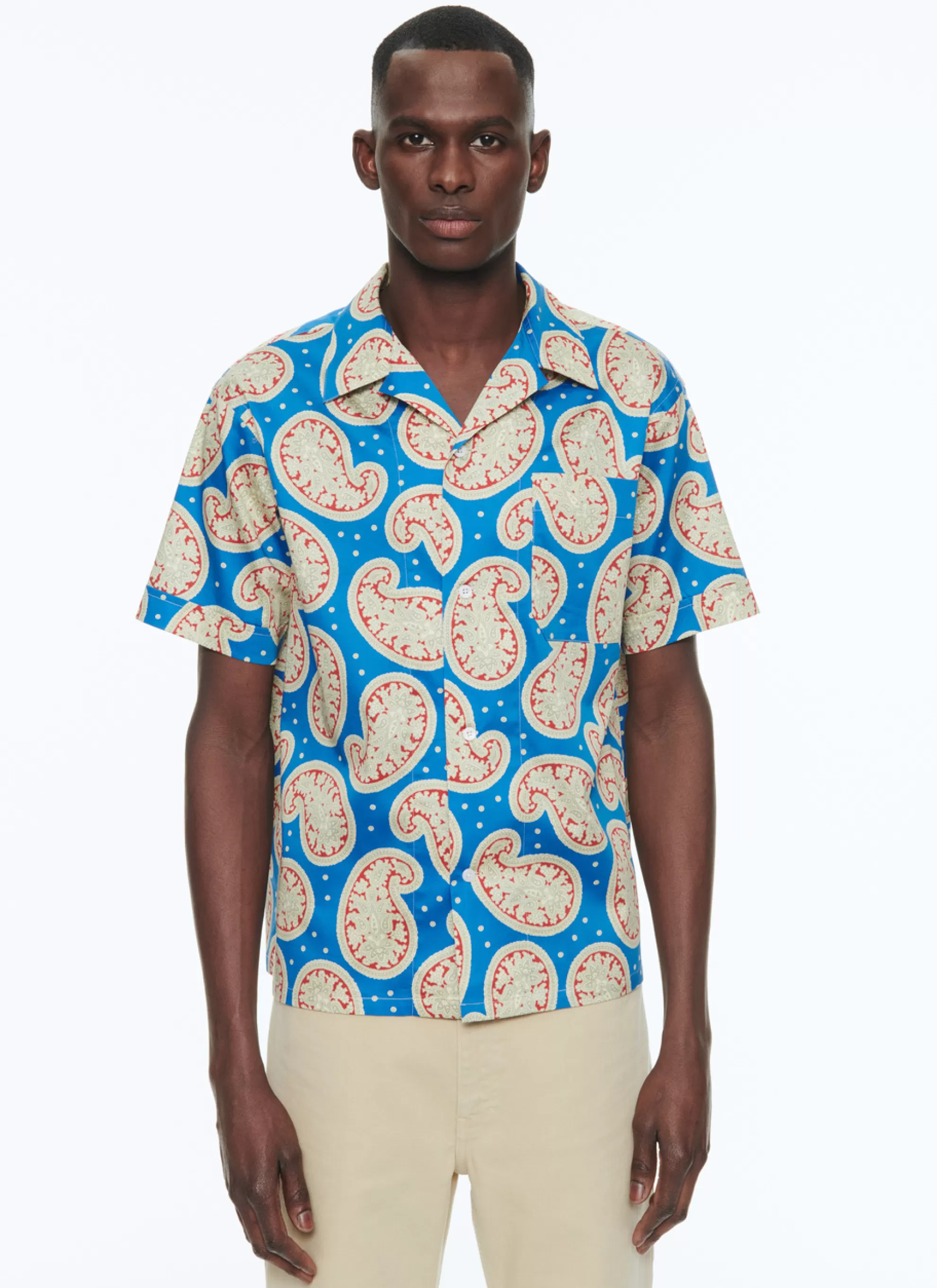 New Chemisette En Popeline De Coton A Imprime Homme Chemises