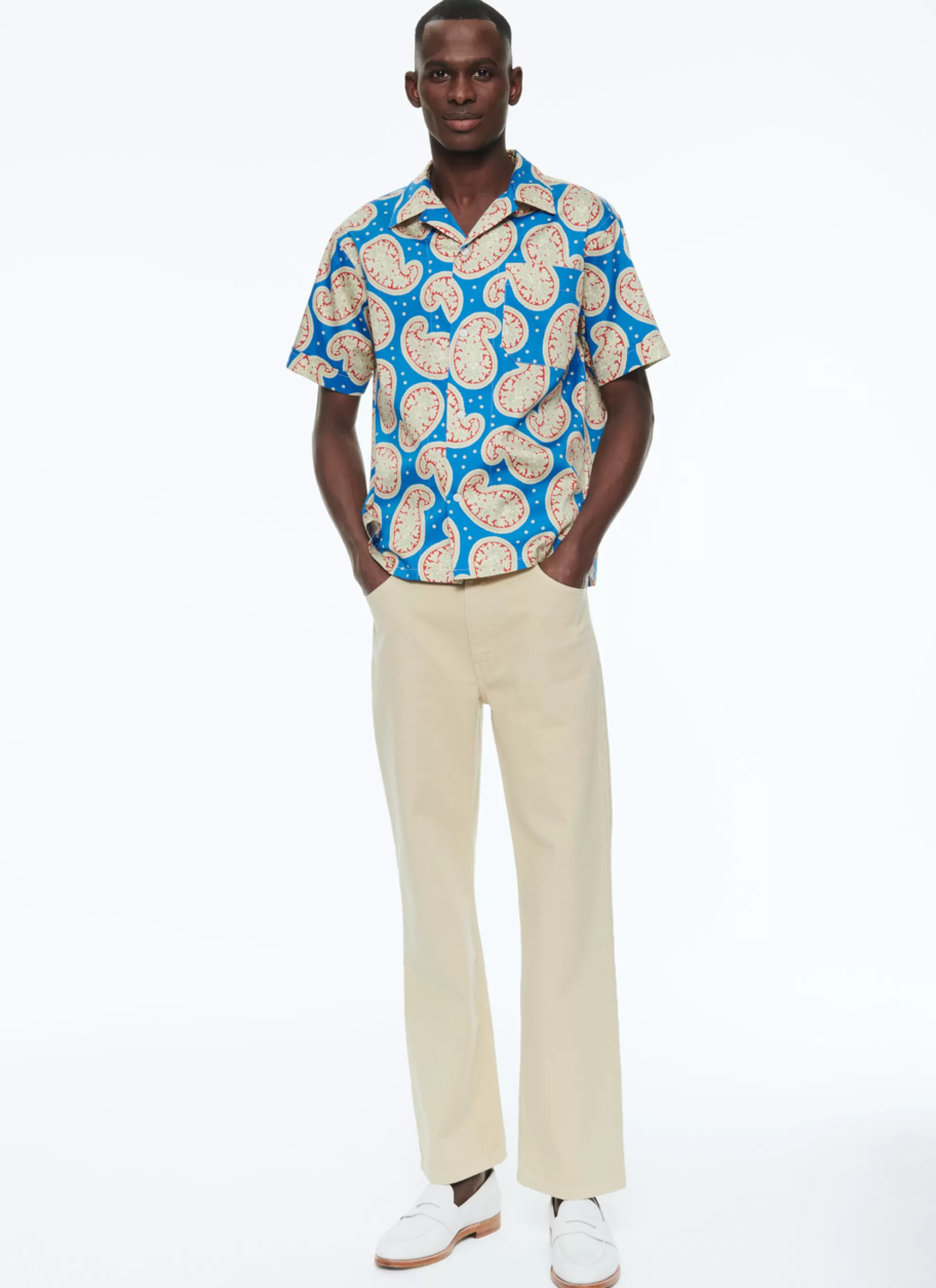 New Chemisette En Popeline De Coton A Imprime Homme Chemises