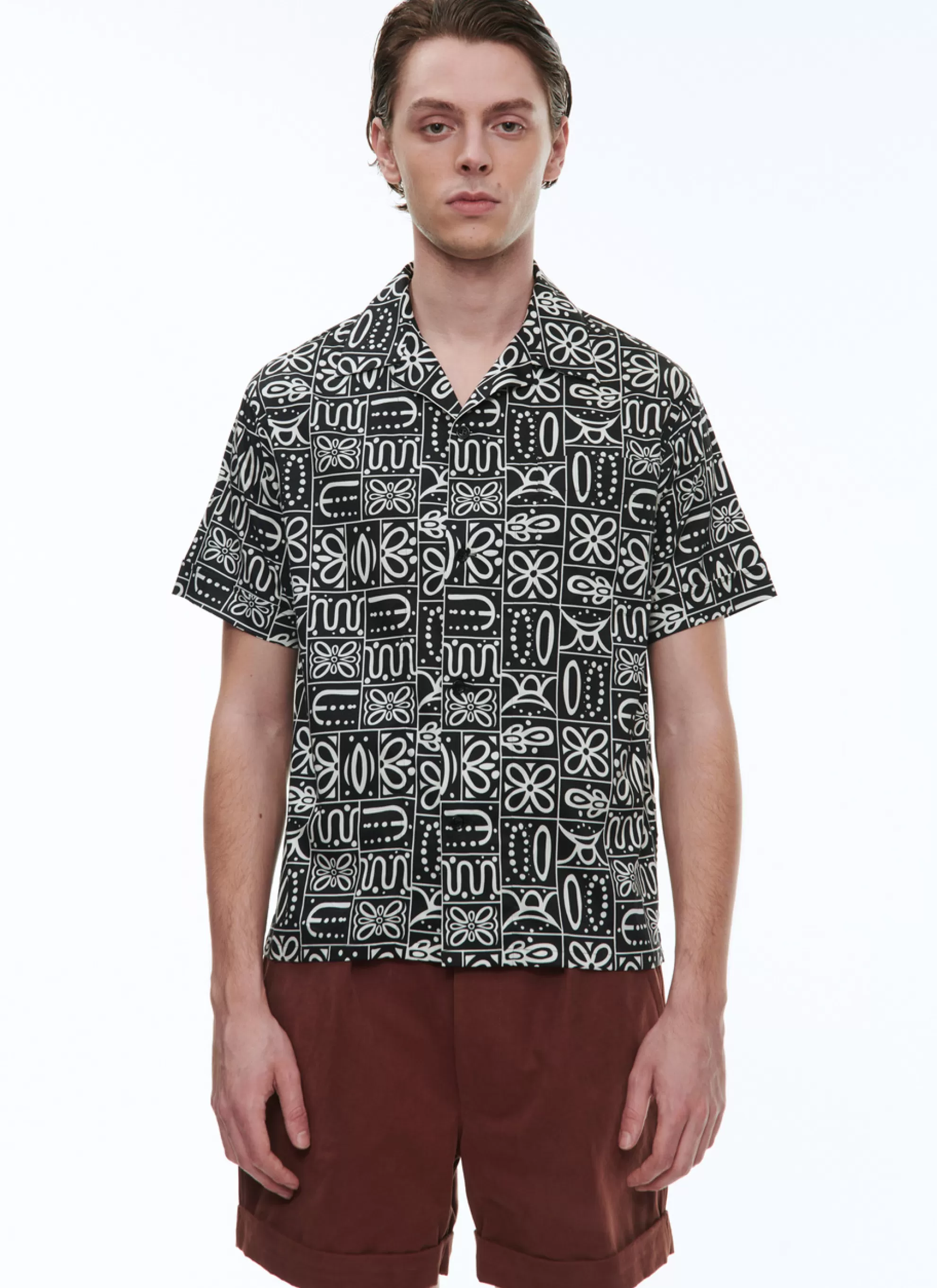 Cheap Chemisette Hawaienne En Popeline De Coton Homme Chemises