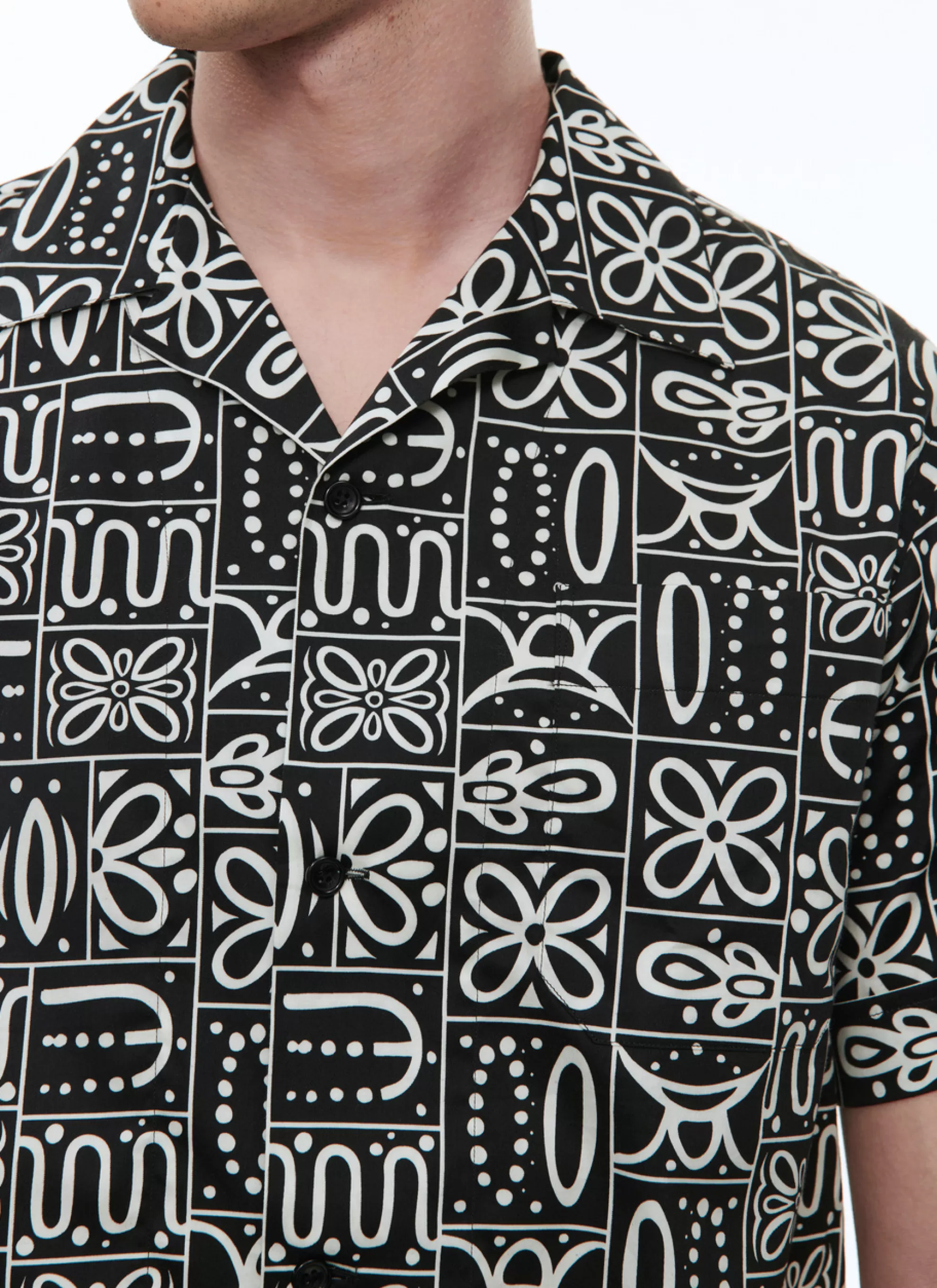 Cheap Chemisette Hawaienne En Popeline De Coton Homme Chemises