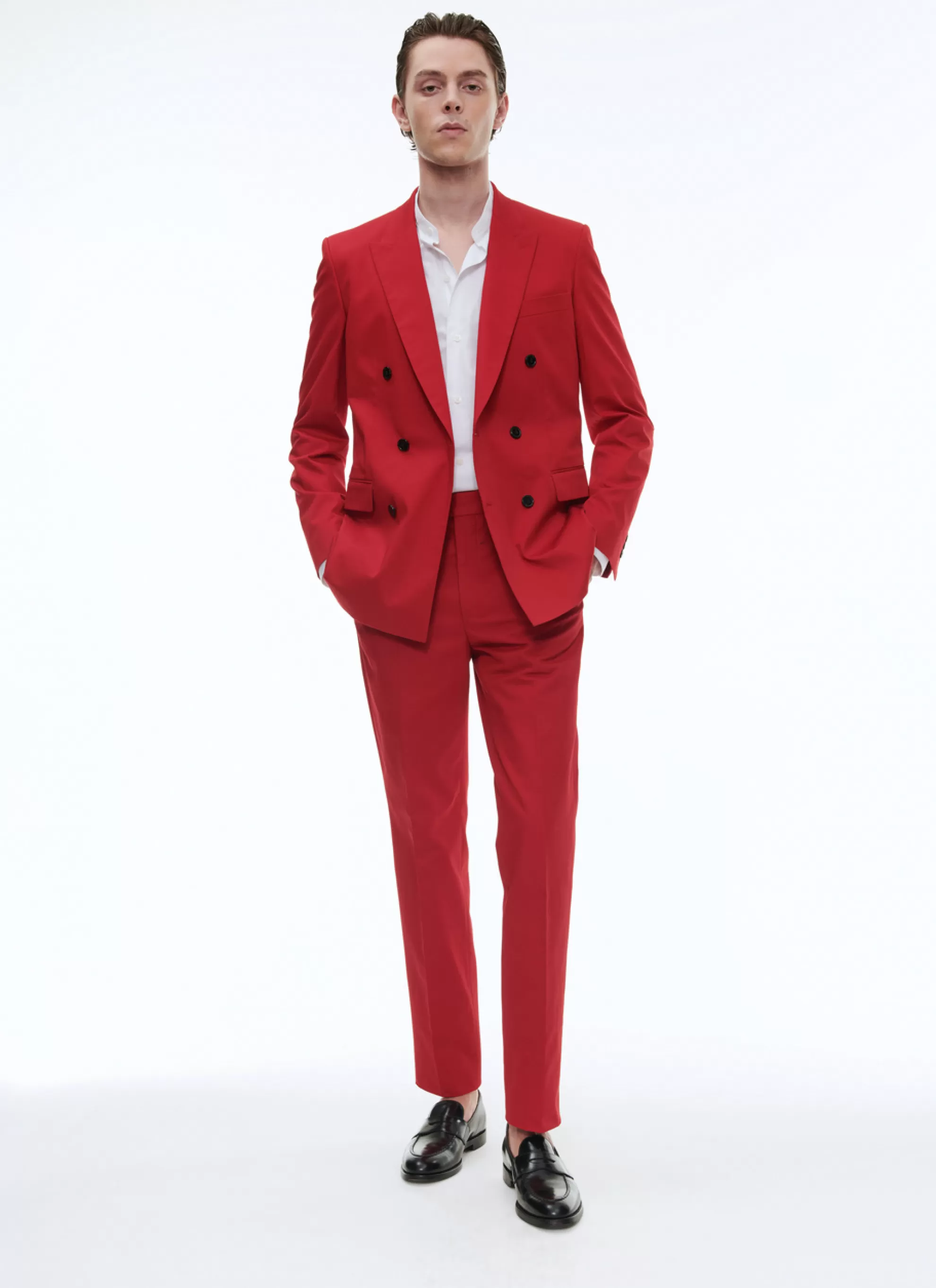 Best Costume Croisee En Gabardine De Coton Homme Costumes