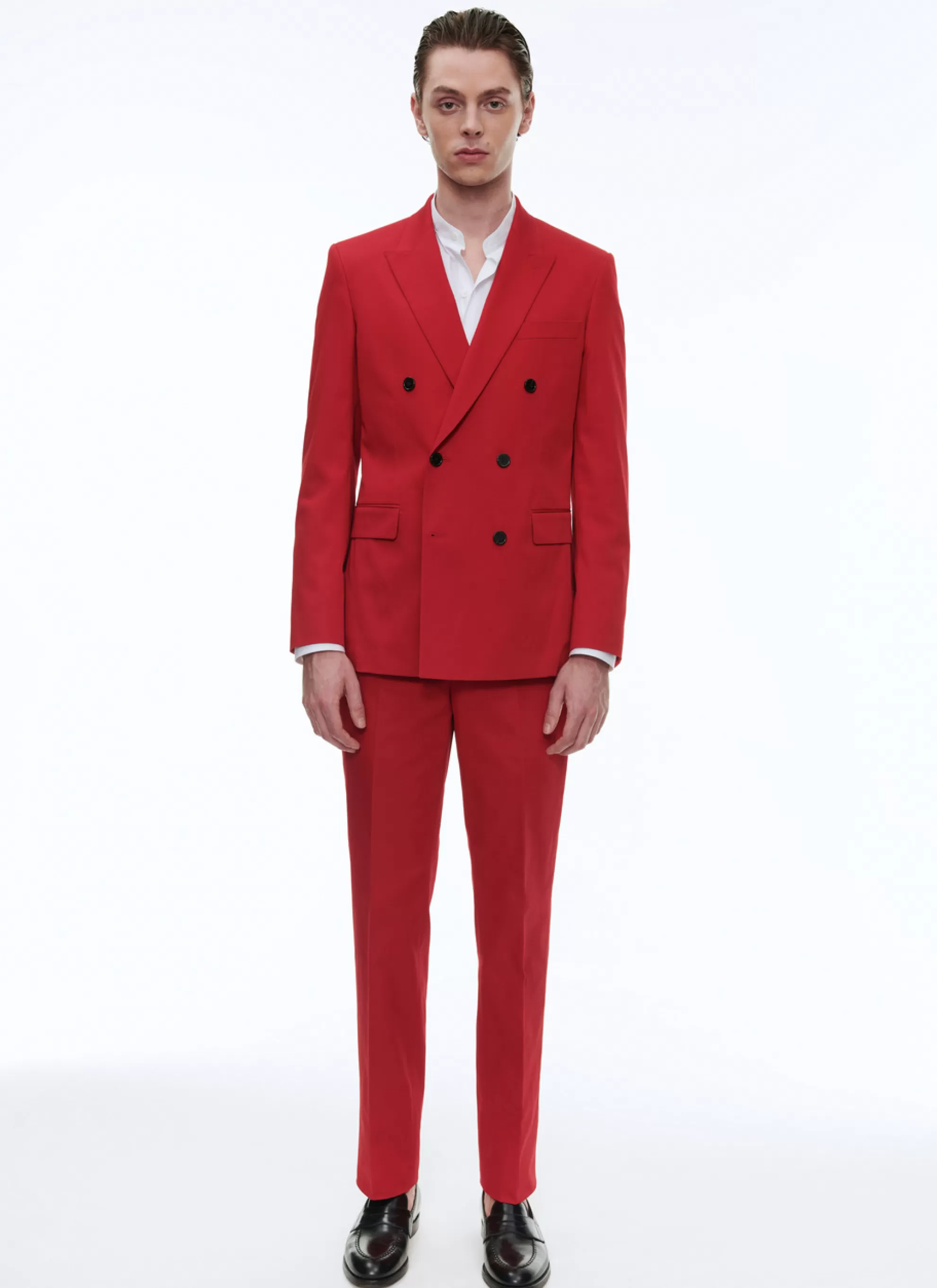 Best Costume Croisee En Gabardine De Coton Homme Costumes