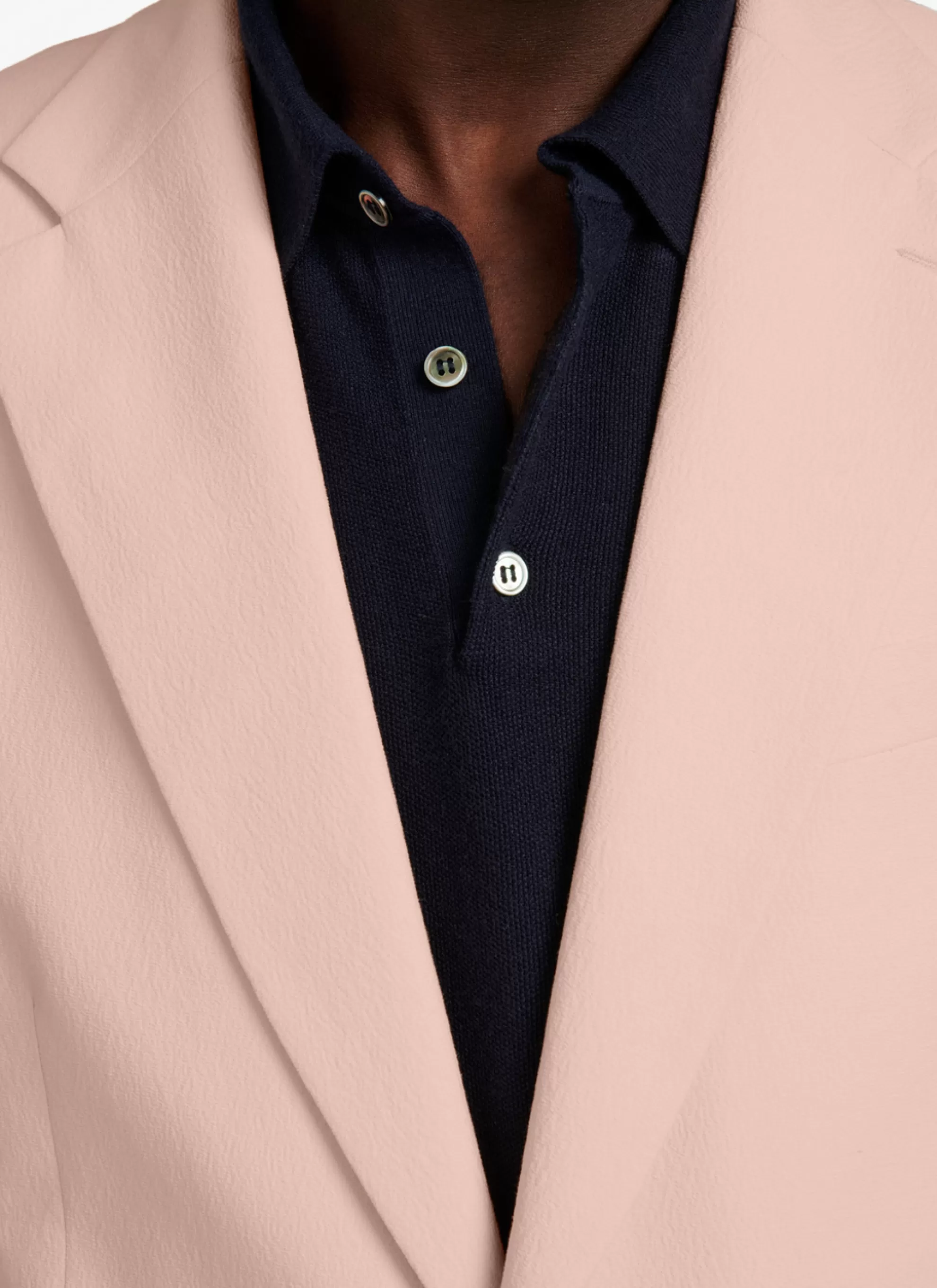 Online Costume En Crepe De Coton Melange Rose Homme Costumes