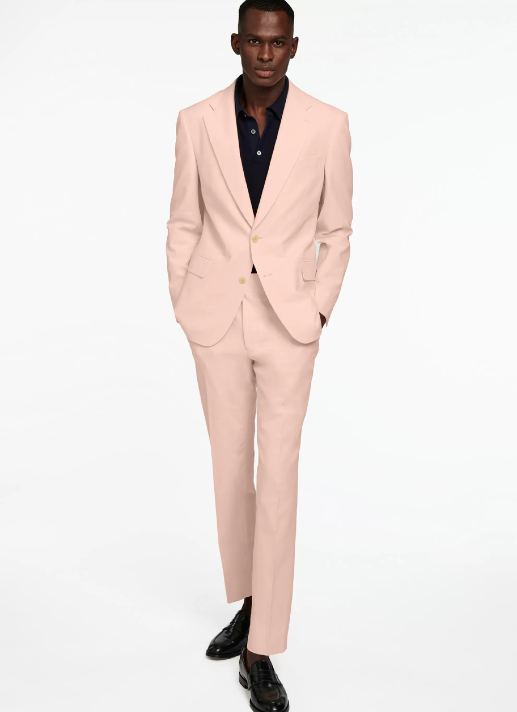 Online Costume En Crepe De Coton Melange Rose Homme Costumes