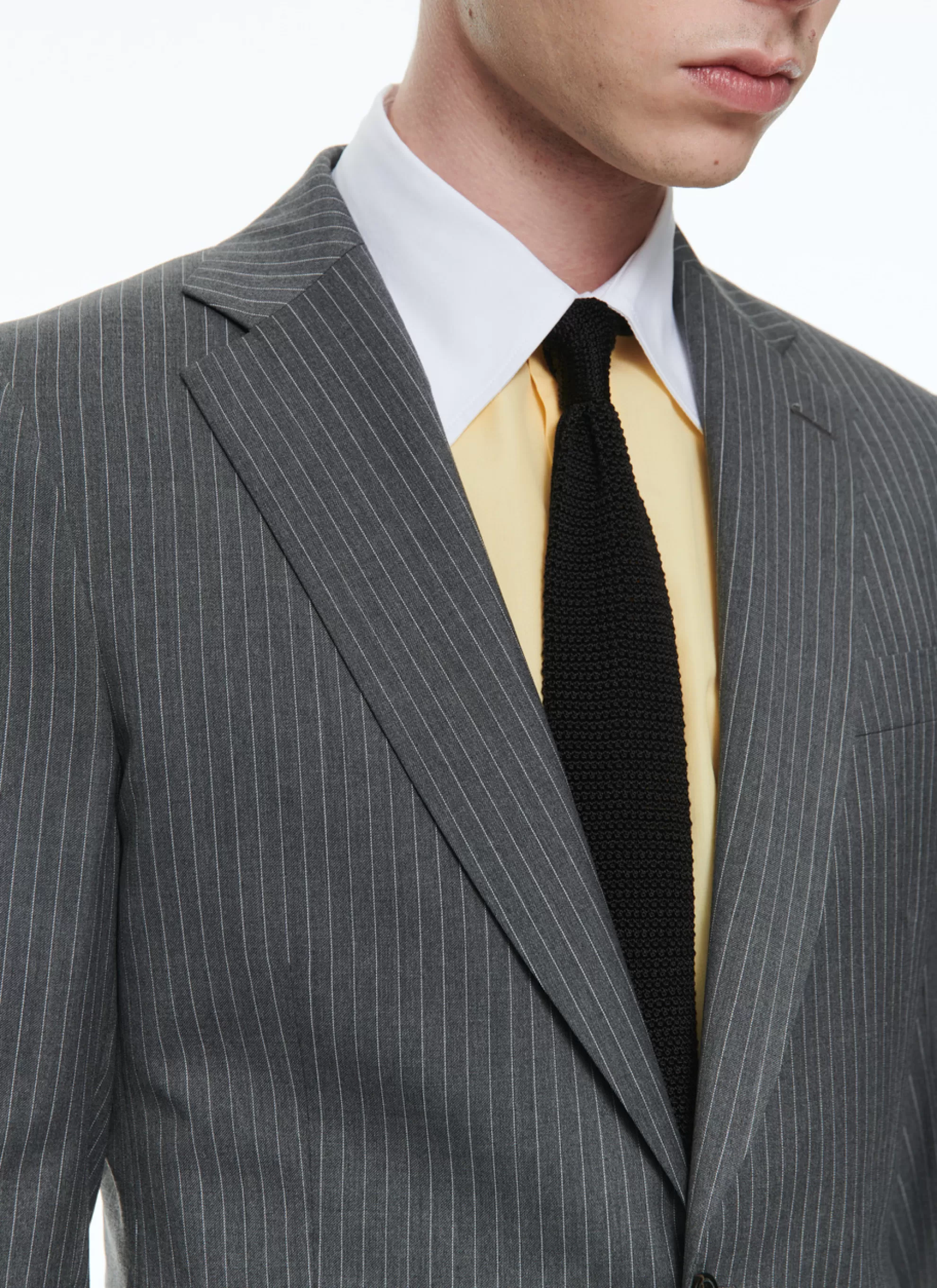 Hot Costume En Serge De Laine A Rayures Homme Costumes