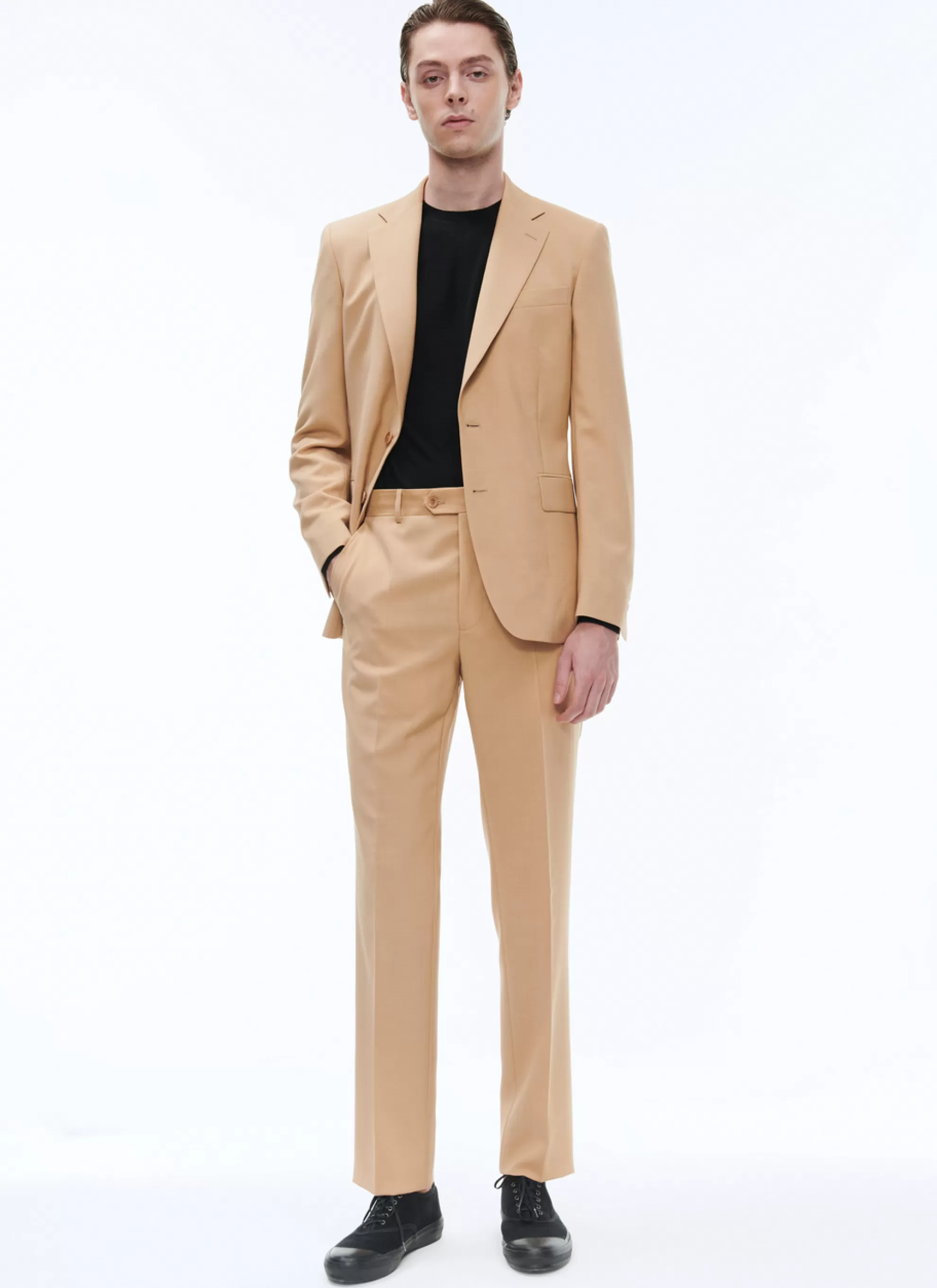 New Costume En Toile De Laine Homme Costumes
