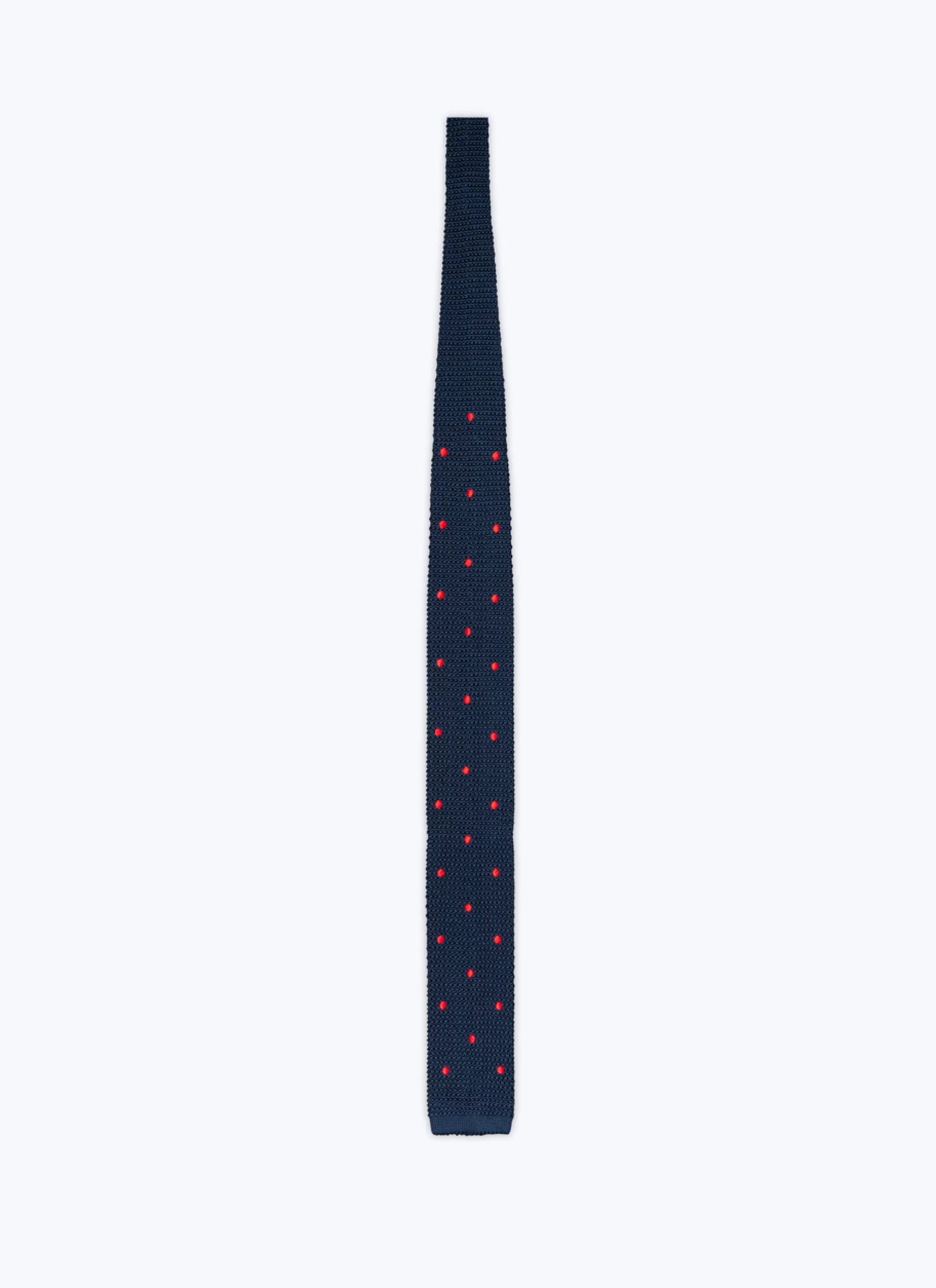 Store Cravate En Tricot De Soie A Pois Homme Cravates