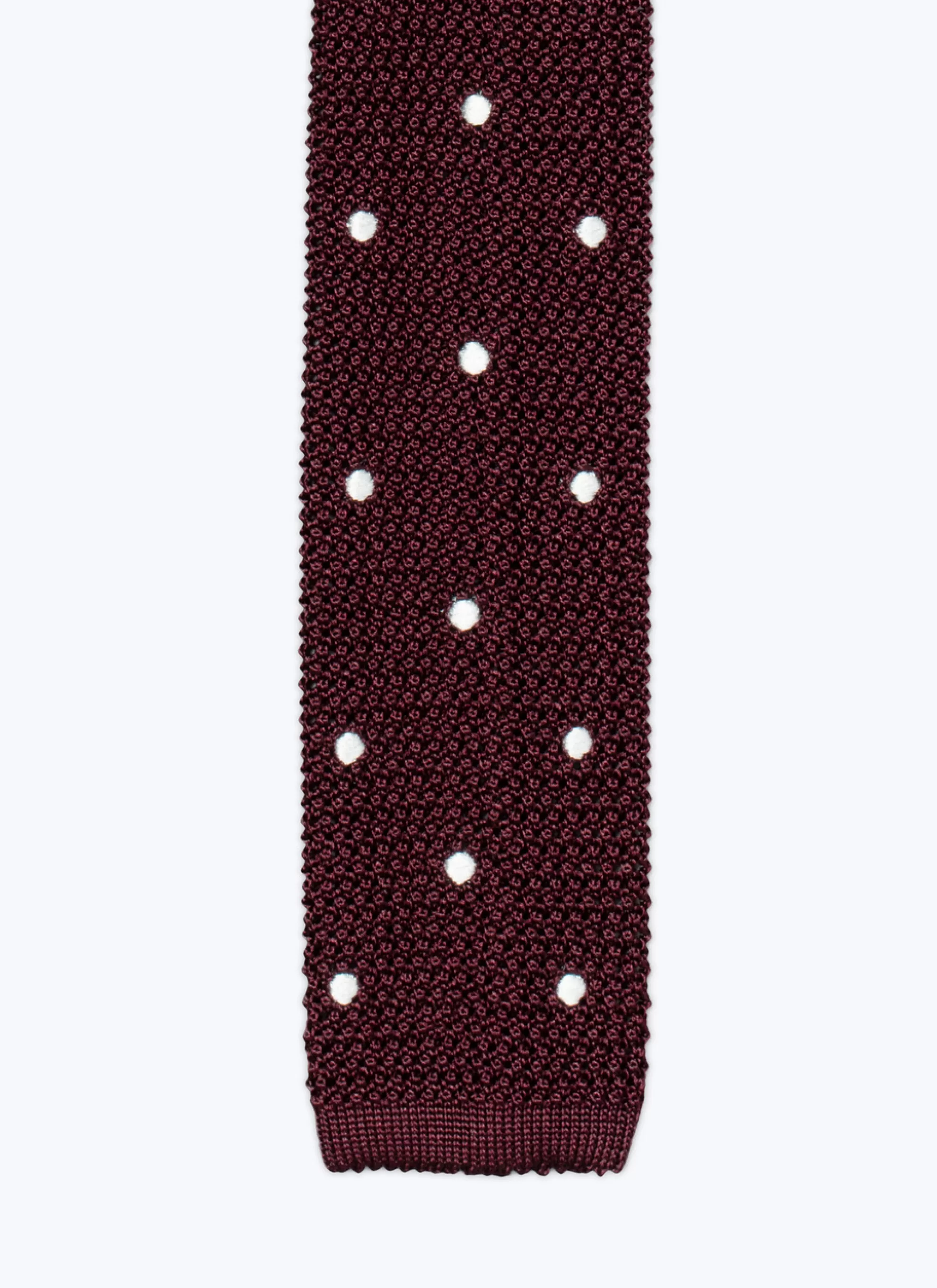 Cheap Cravate En Tricot De Soie Rouge A Pois Homme Cravates