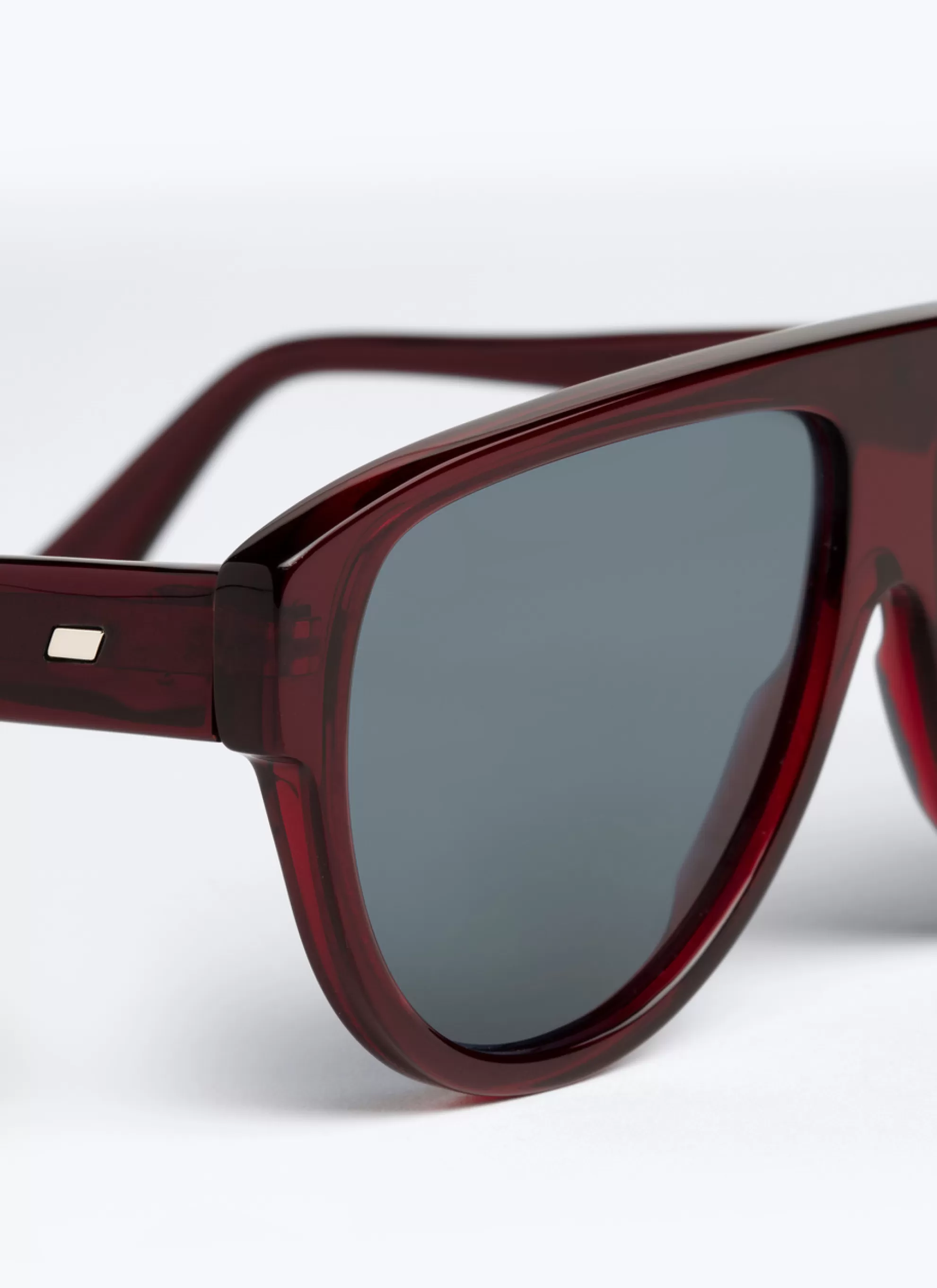 Outlet Lunettes De Soleil Pilote Bordeaux Homme Lunettes