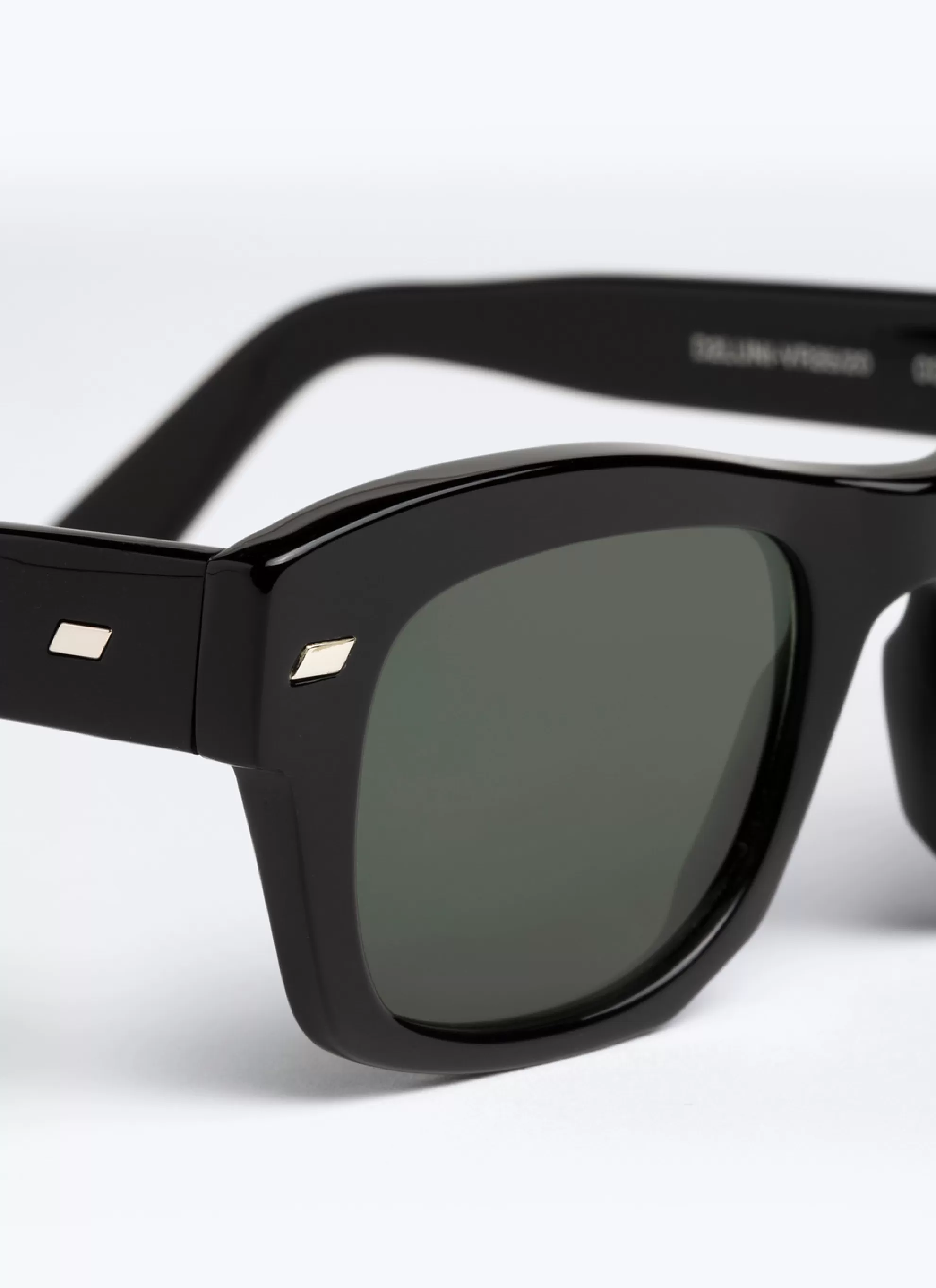 Cheap Lunettes De Soleil Rectangulaires Noires Homme Lunettes