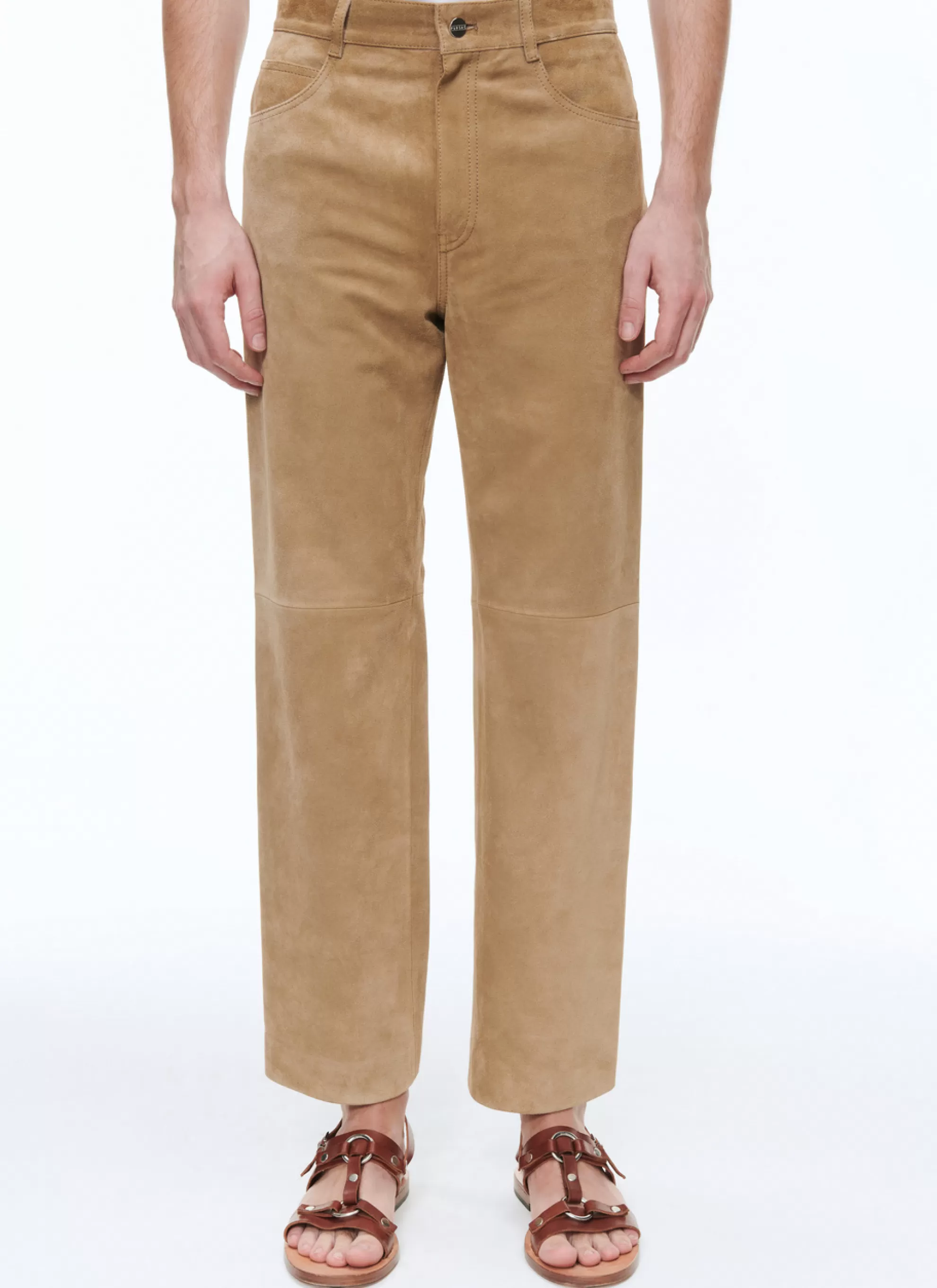 Best Pantalon En Cuir Suede Homme Pantalons