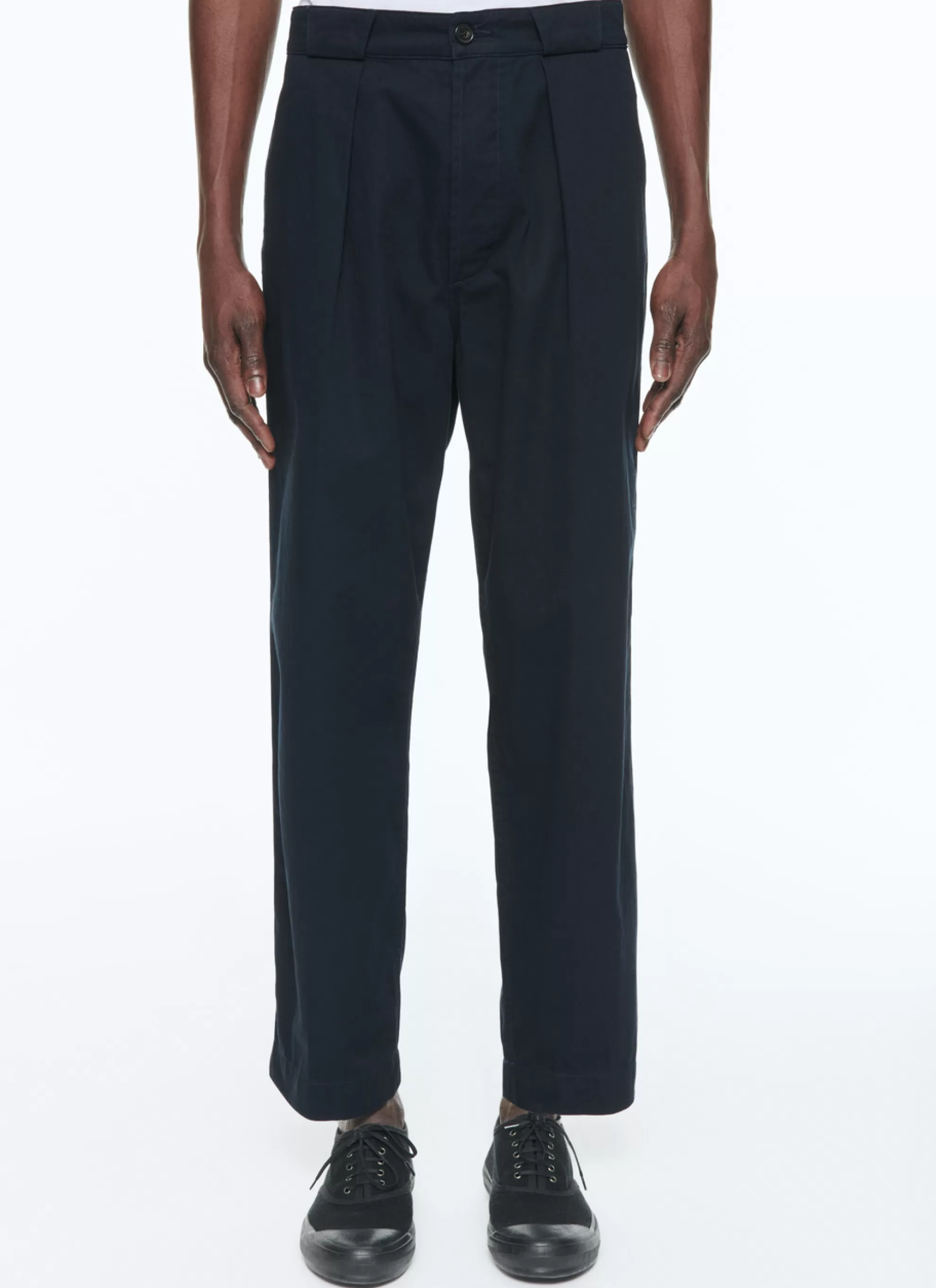 Fashion Pantalon En Gabardine De Coton Homme Pantalons
