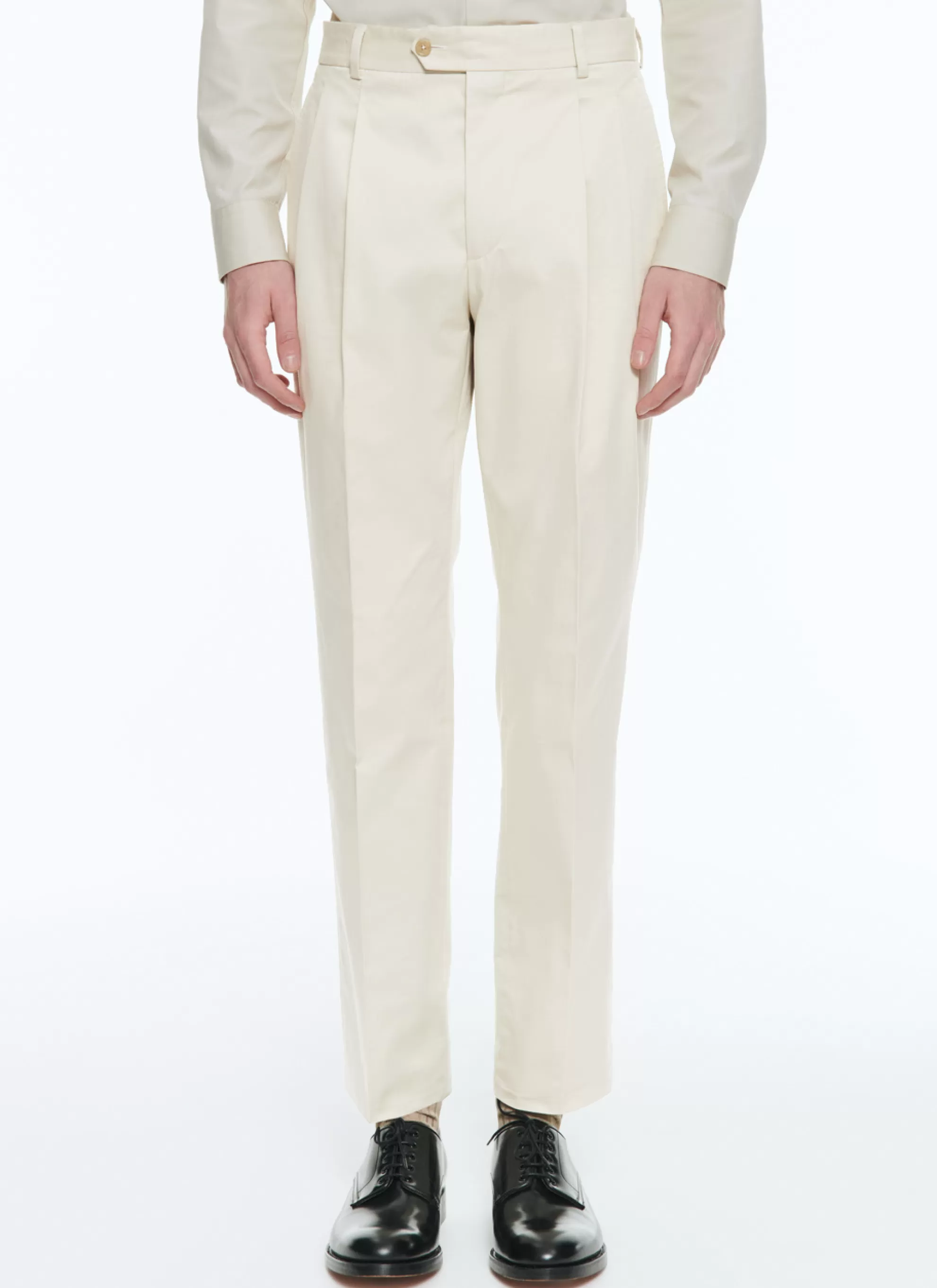 Hot Pantalon En Gabardine De Coton Homme Pantalons