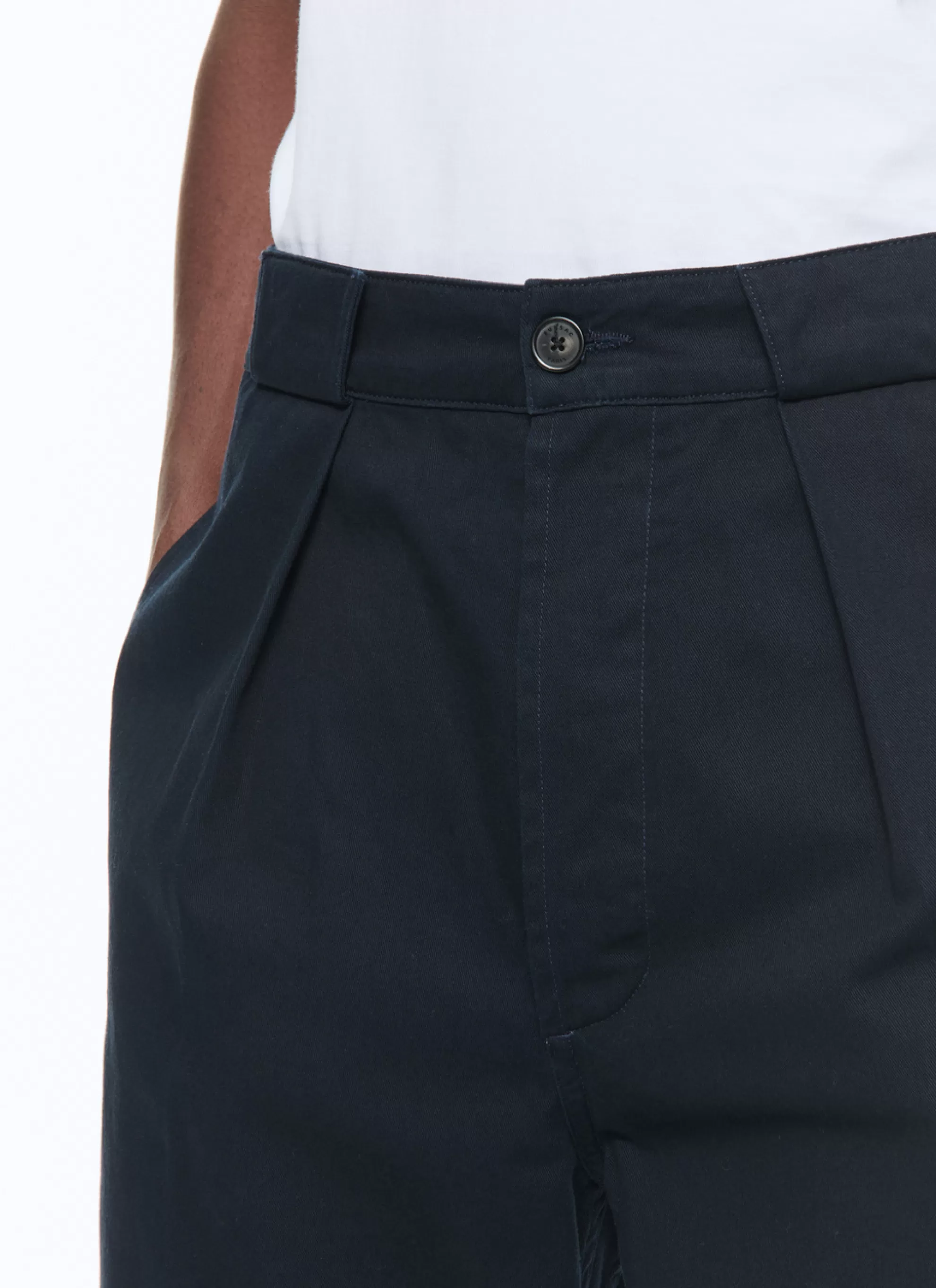 Fashion Pantalon En Gabardine De Coton Homme Pantalons