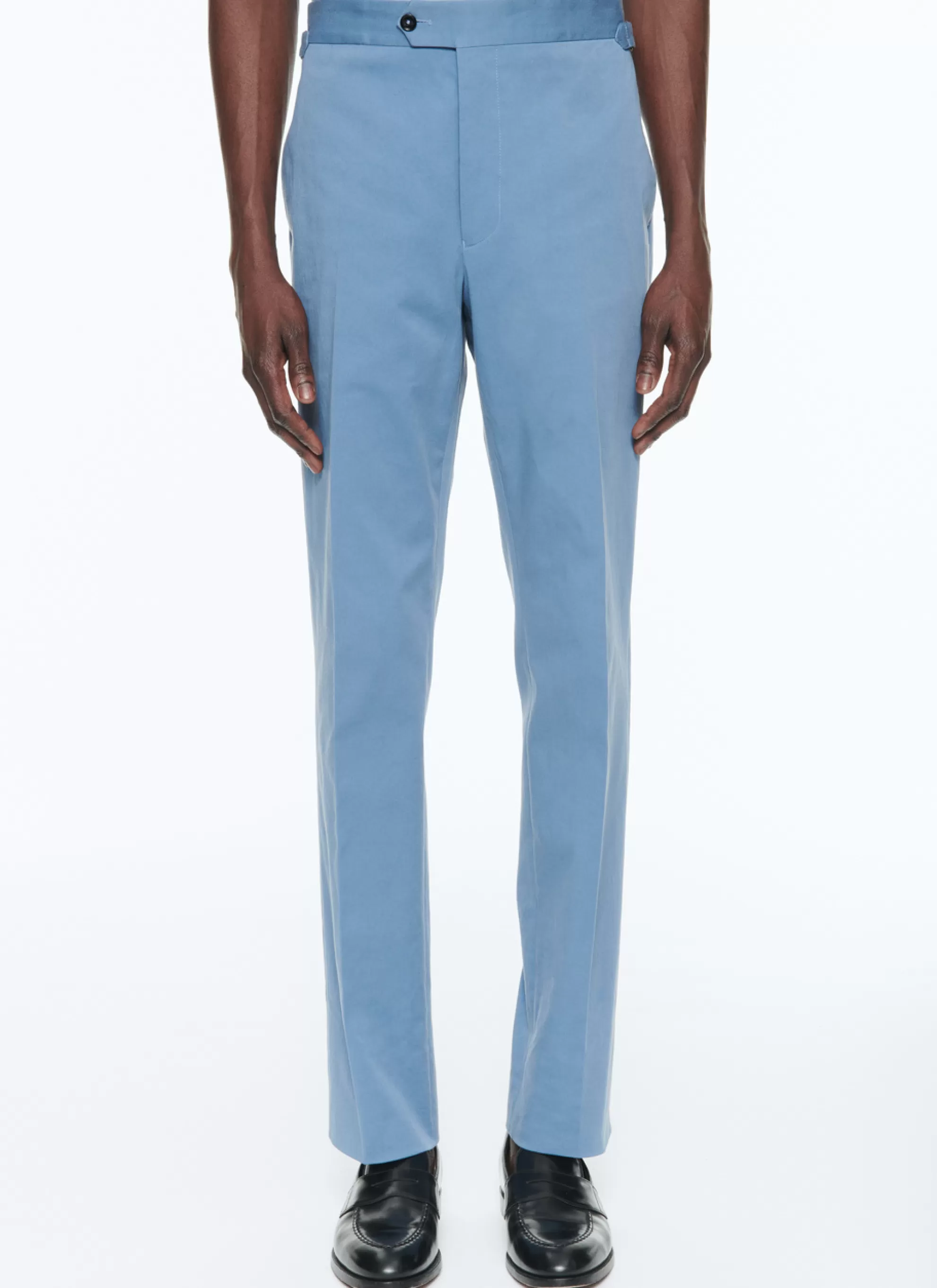 New Pantalon En Gabardine De Coton Biologique Homme Pantalons