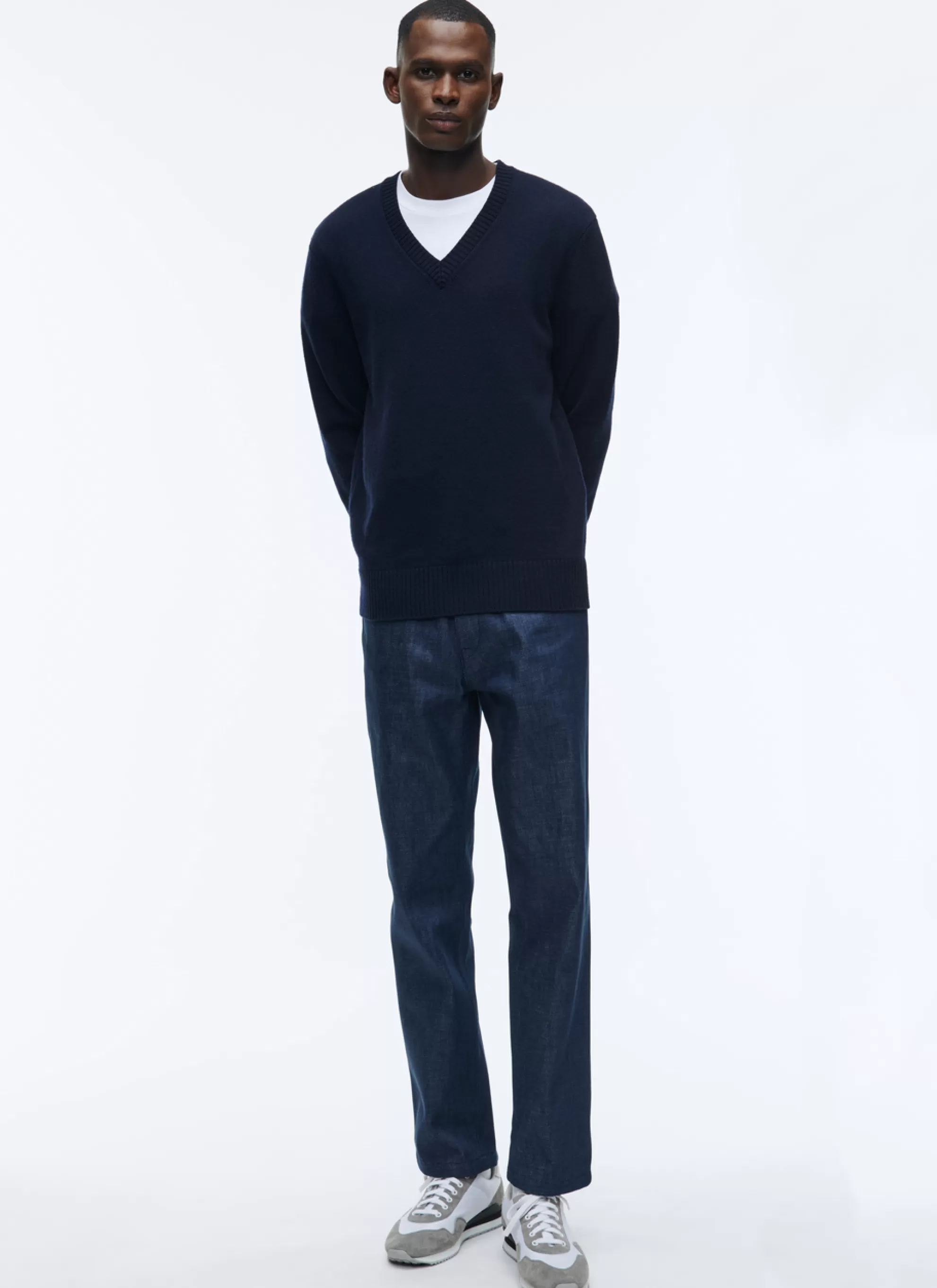 Clearance Pantalon En Toile De Coton Denim Homme Pantalons
