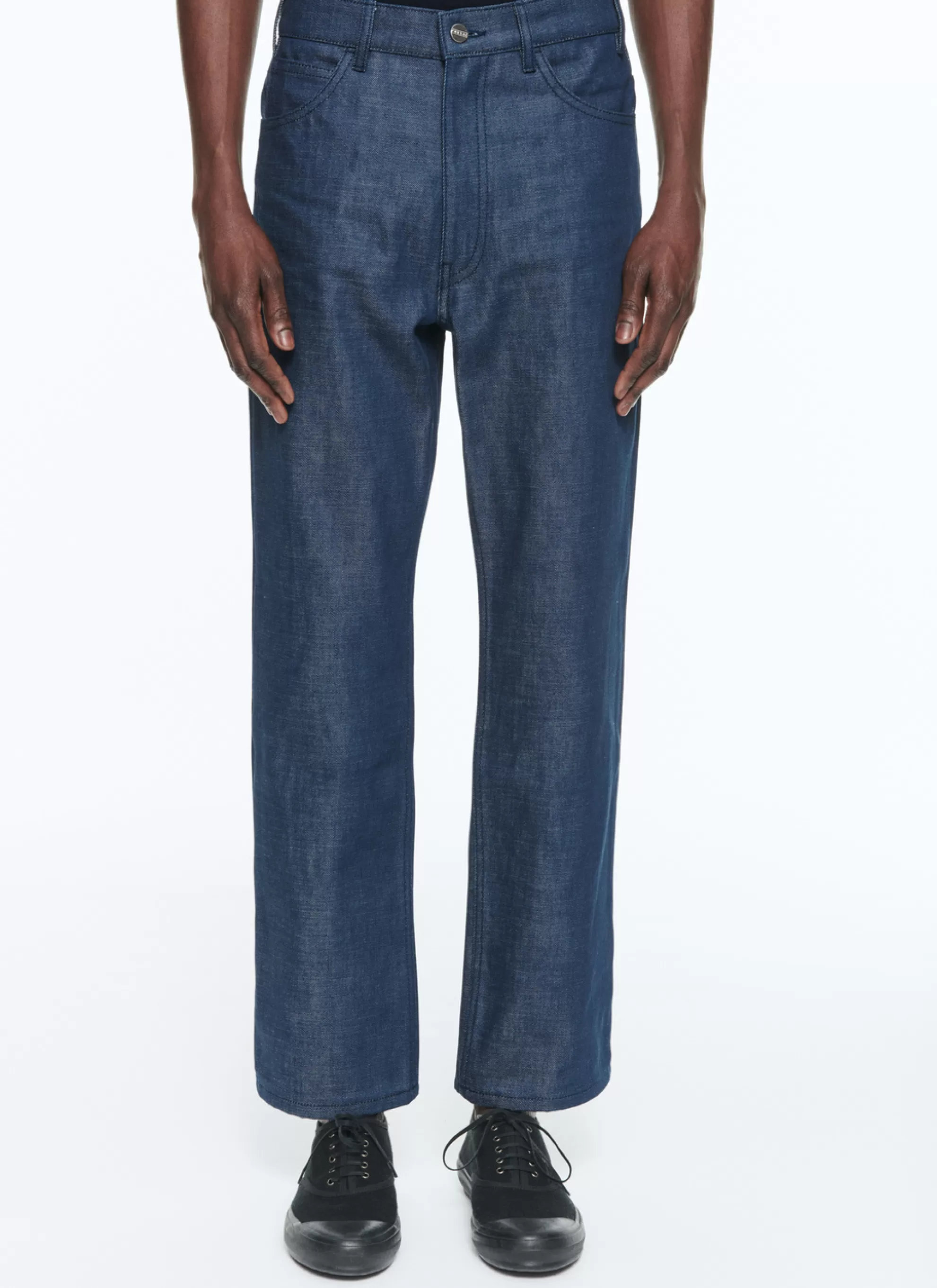 Shop Pantalon Flare En Toile De Coton Denim Homme Pantalons