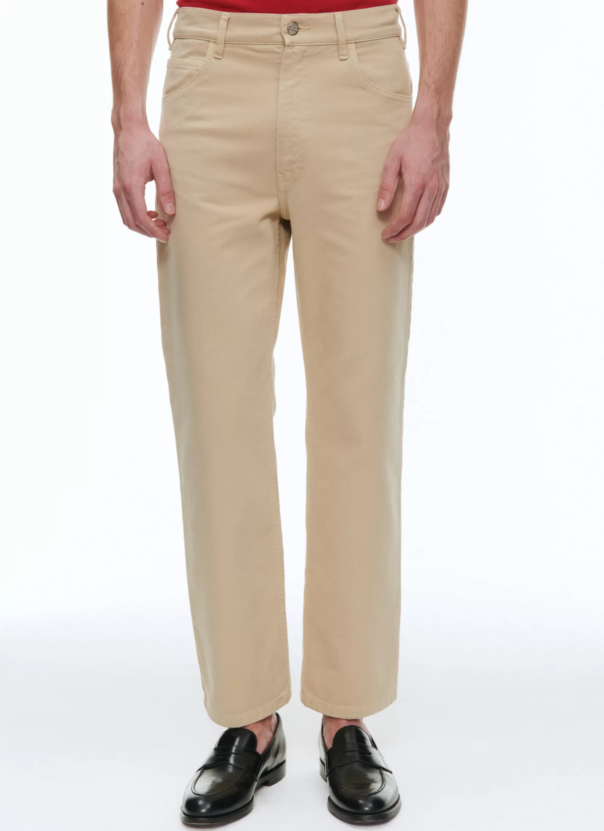 Discount Pantalon Flare En Twill De Coton Homme Pantalons