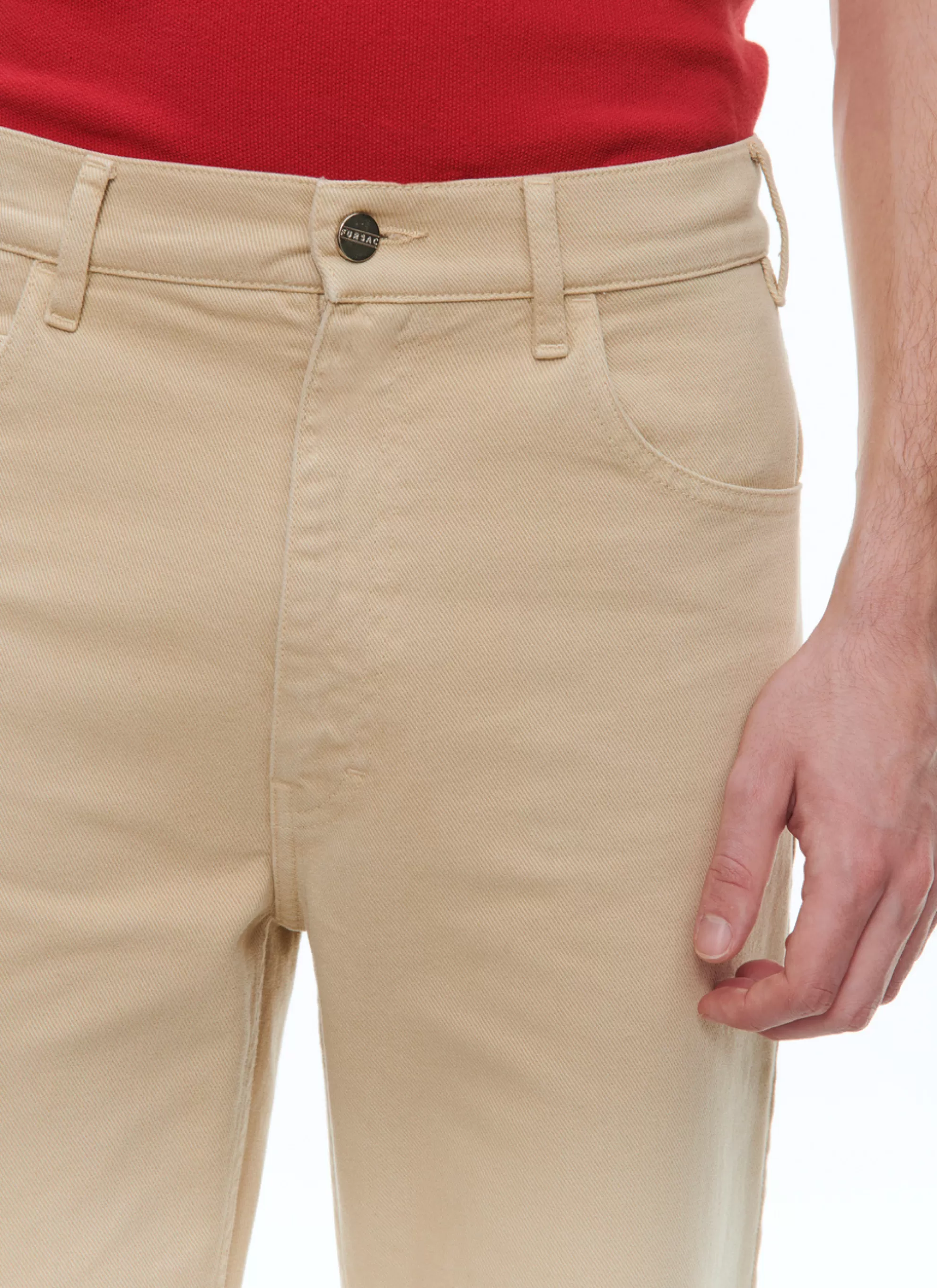Discount Pantalon Flare En Twill De Coton Homme Pantalons