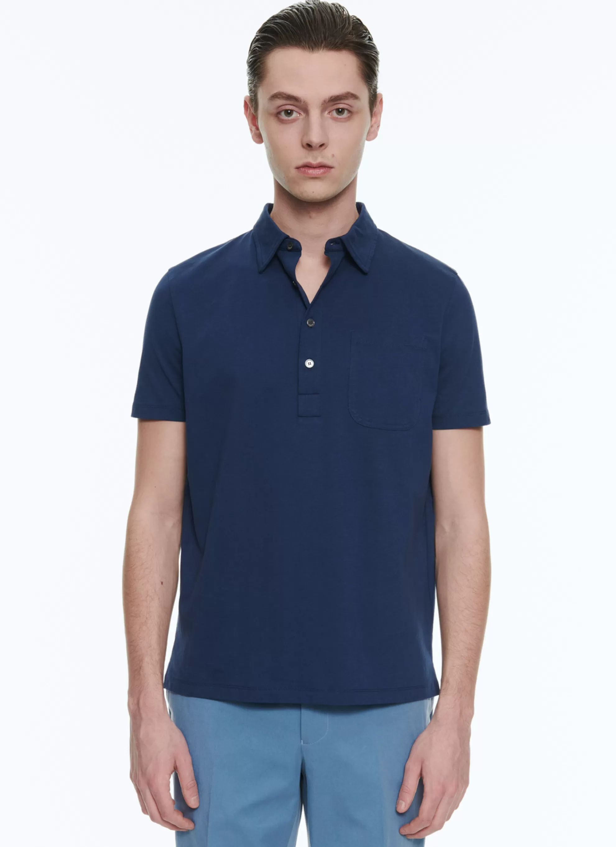 Best Sale Polo En Jersey De Coton Homme Polos & T-Shirts