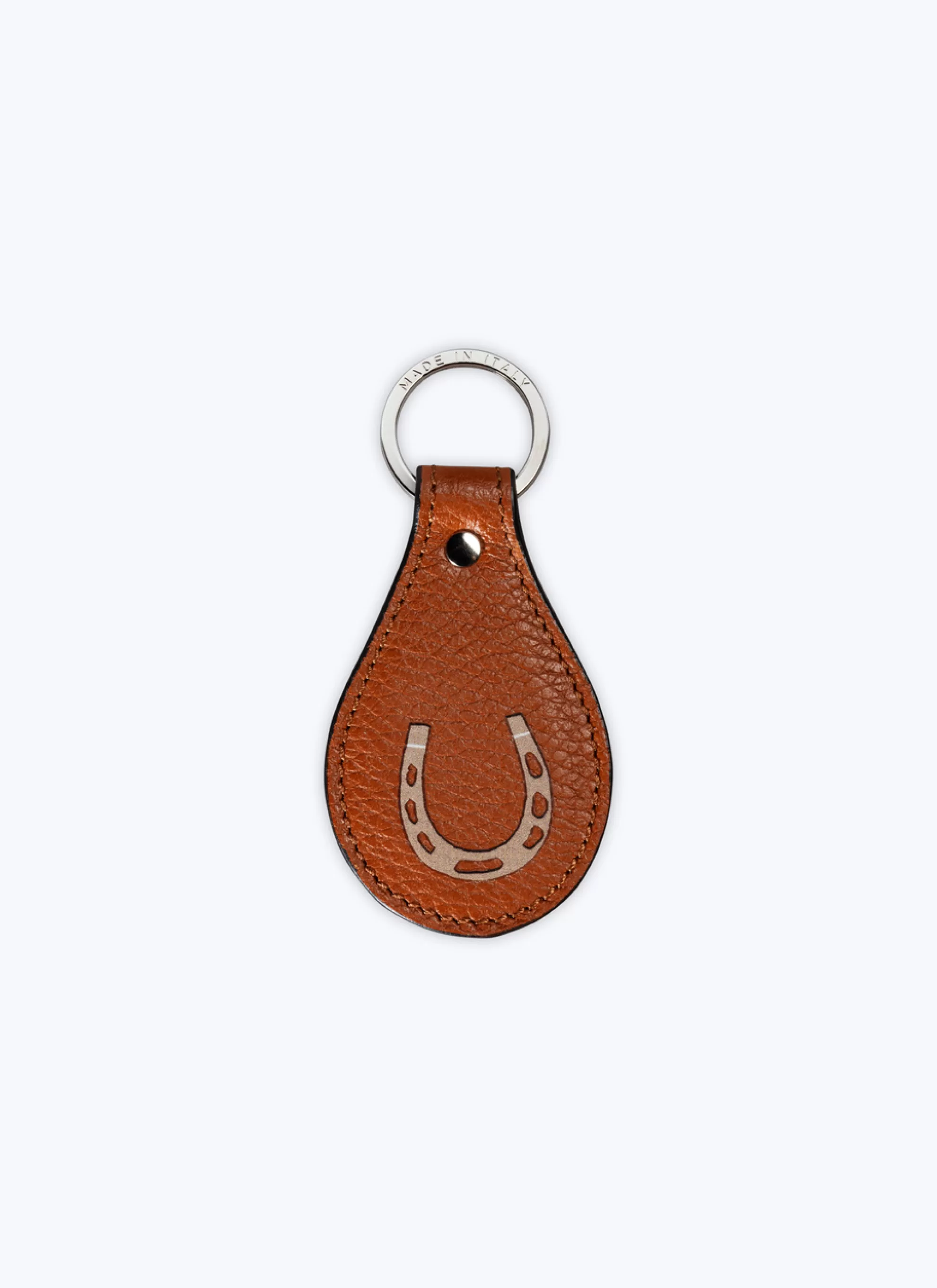 Shop Porte-Cles En Cuir Avec Motif Fer A Cheval Homme Porte-Cles