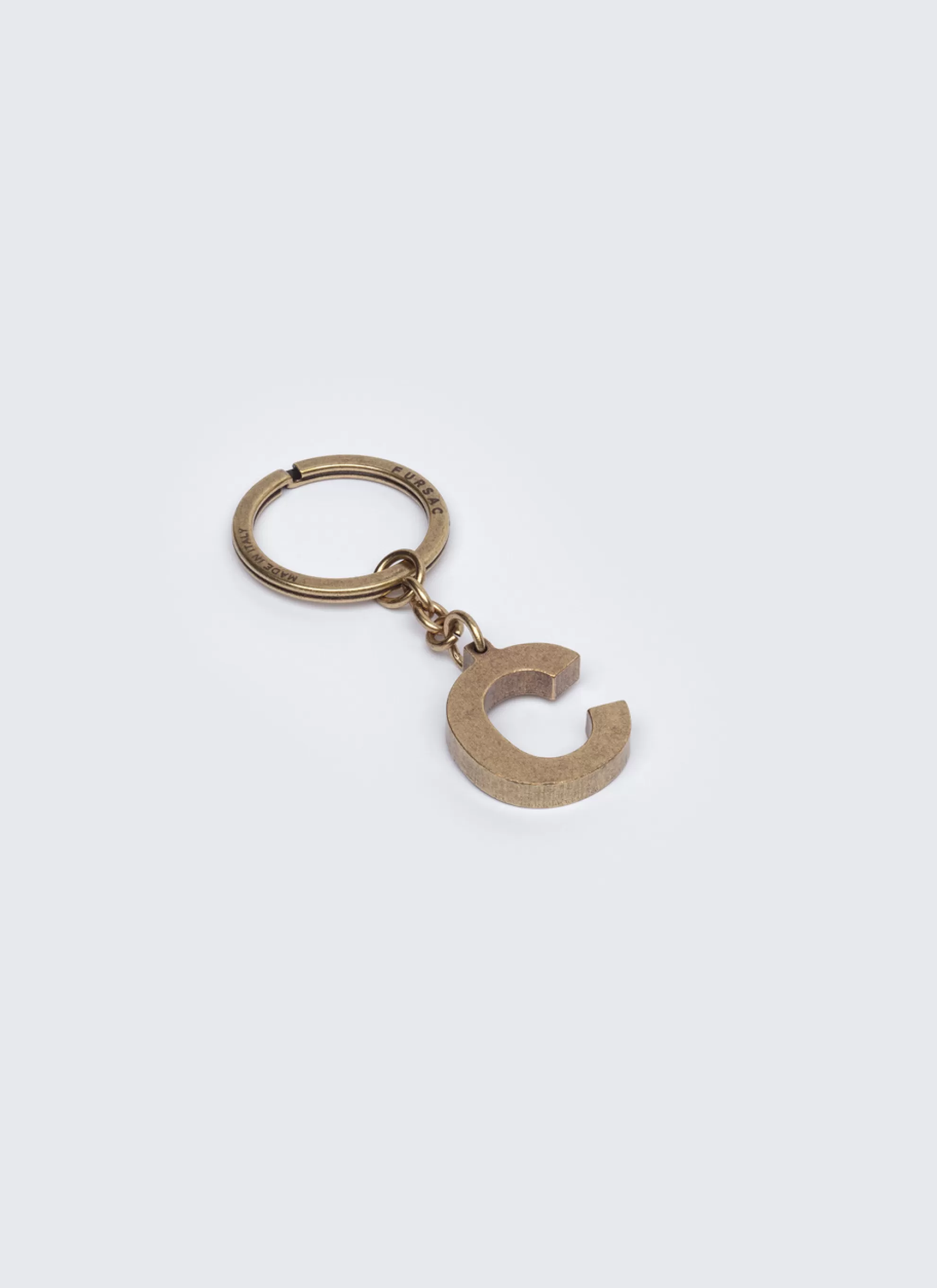Online Porte-Cles Lettre "C" En Laiton Homme Porte-Cles