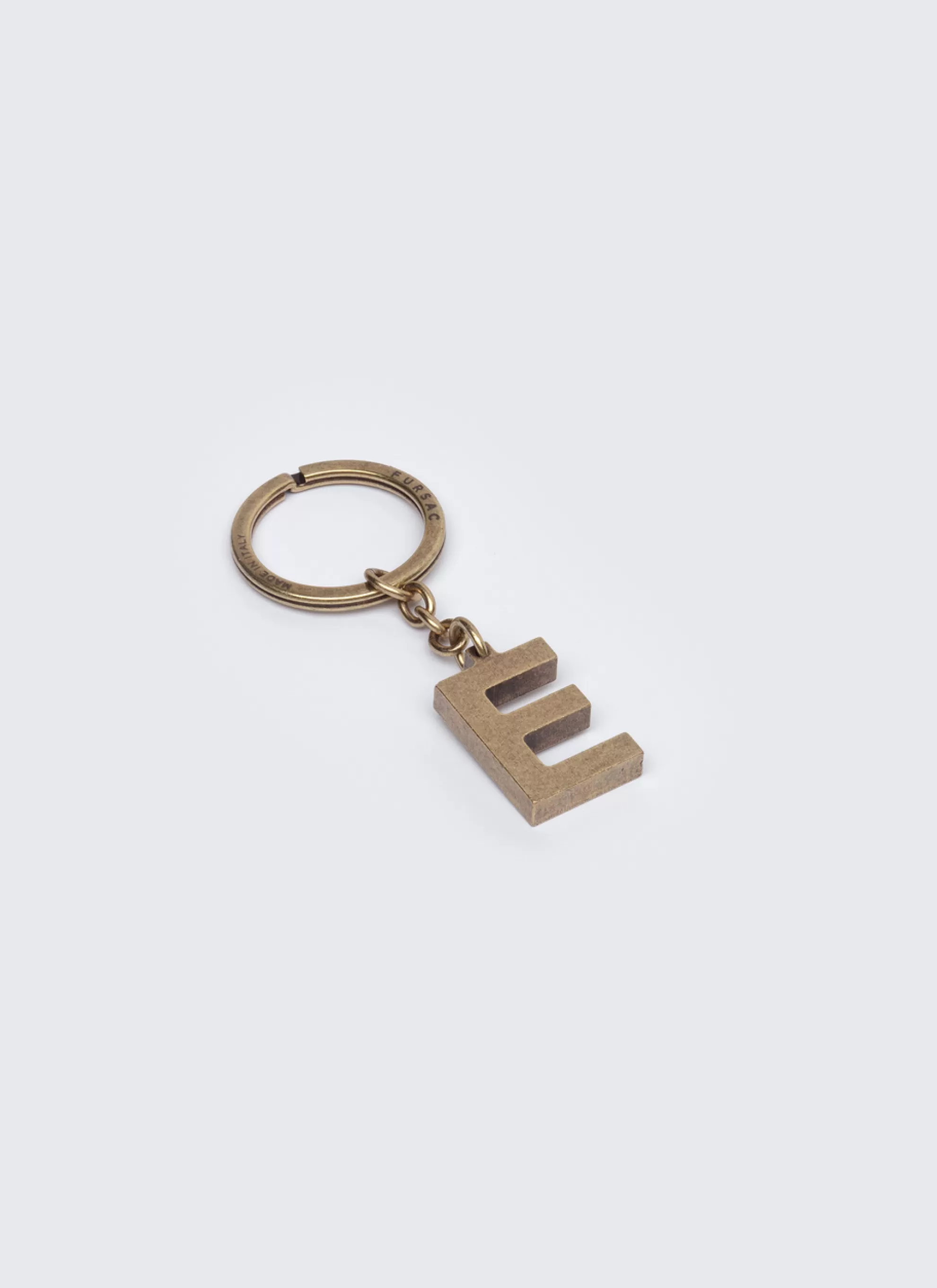 Online Porte-Cles Lettre "E" En Laiton Homme Porte-Cles