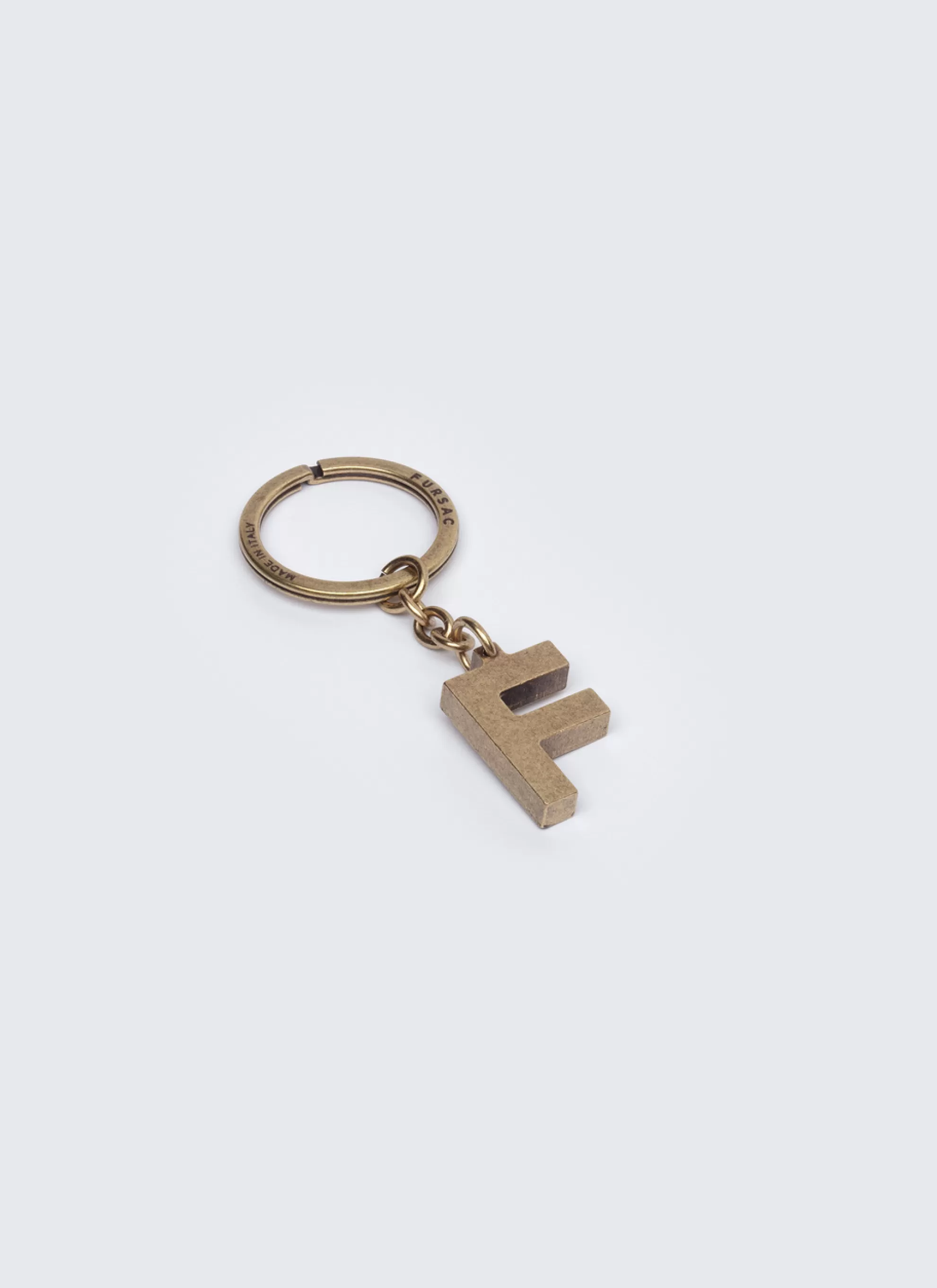 Online Porte-Cles Lettre "F" En Laiton Homme Porte-Cles