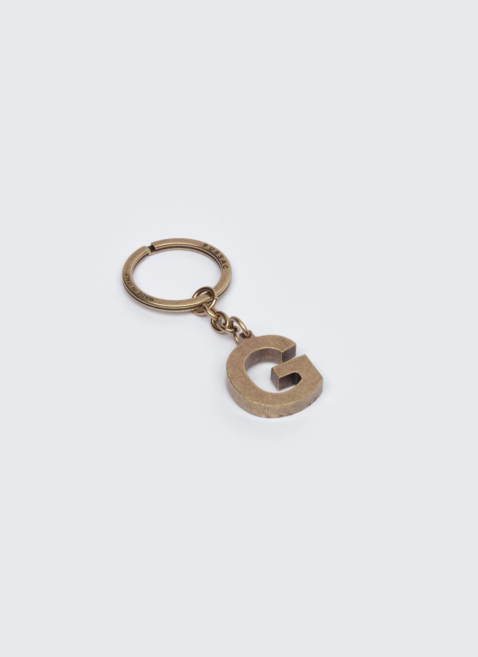 Online Porte-Cles Lettre "G" En Laiton Homme Porte-Cles