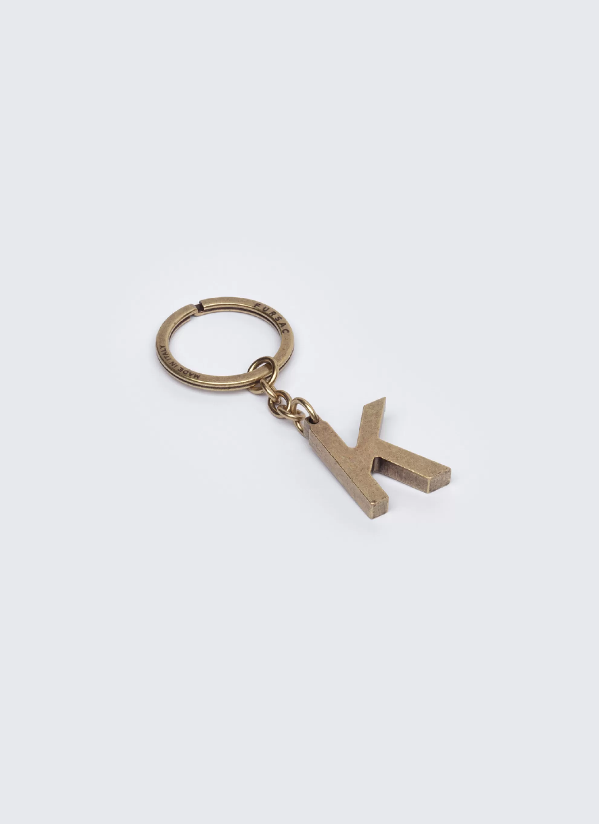 Fashion Porte-Cles Lettre "K" En Laiton Homme Porte-Cles