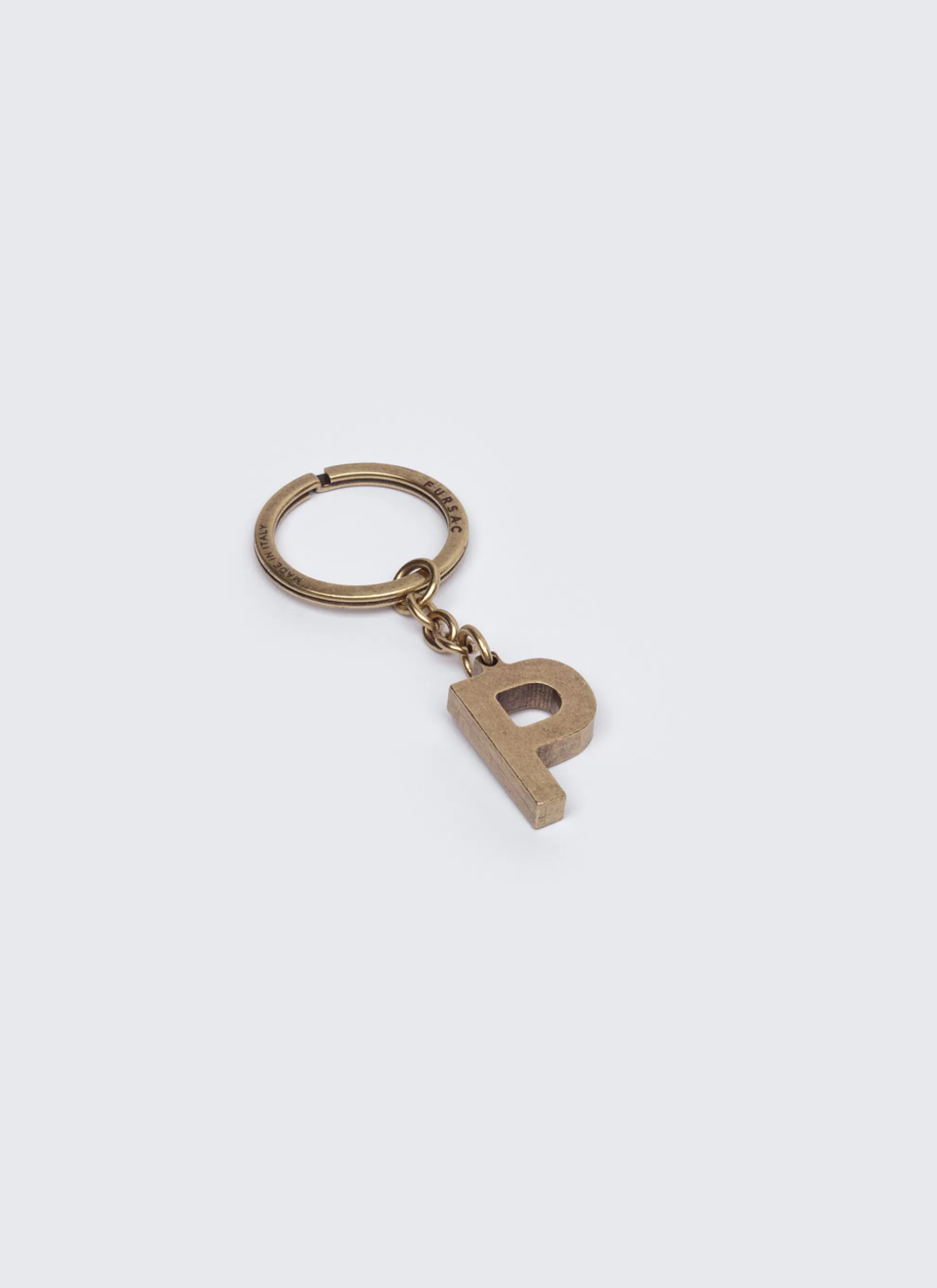 Fashion Porte-Cles Lettre "P" En Laiton Homme Porte-Cles