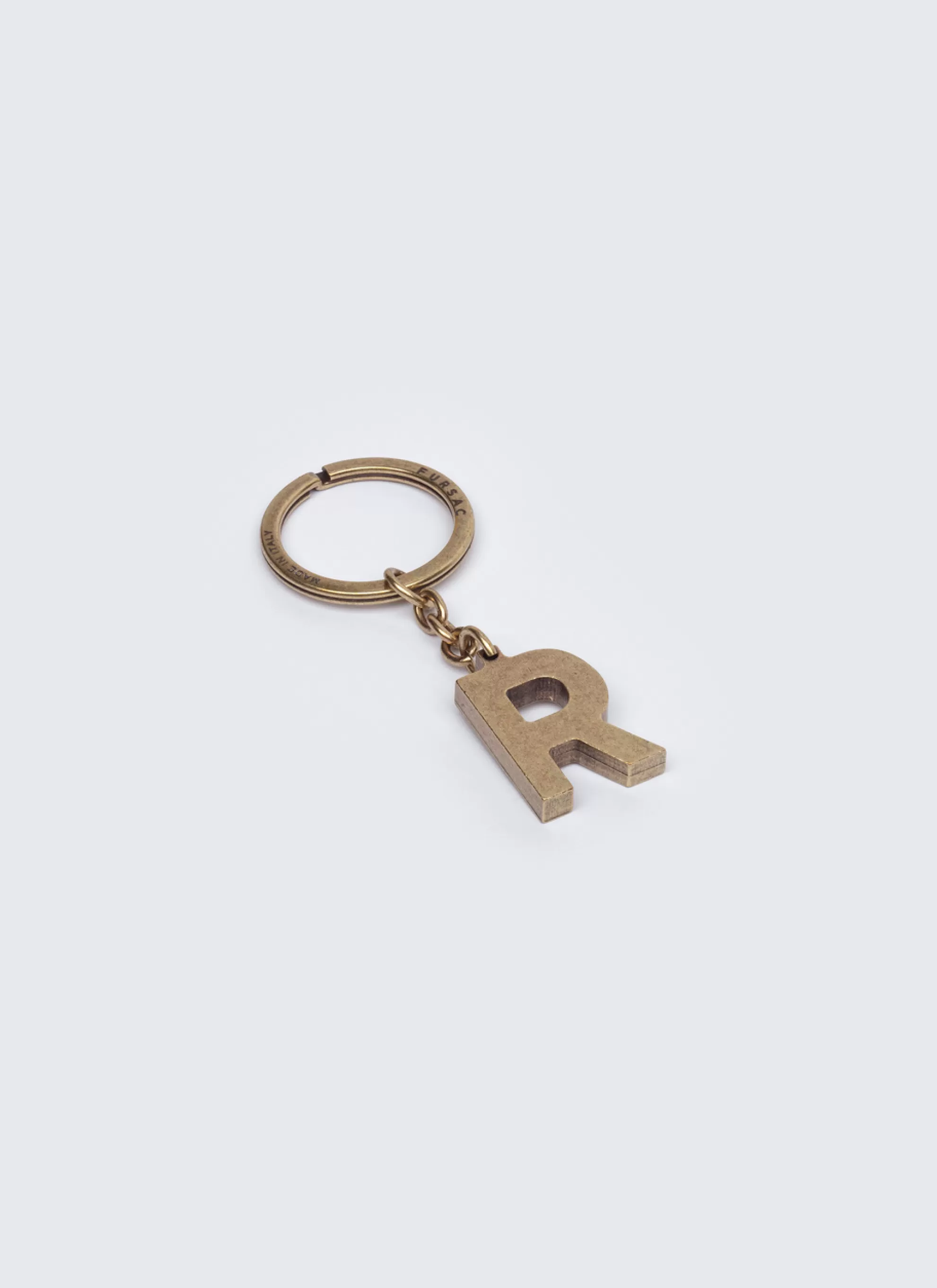 Store Porte-Cles Lettre "R" En Laiton Homme Porte-Cles