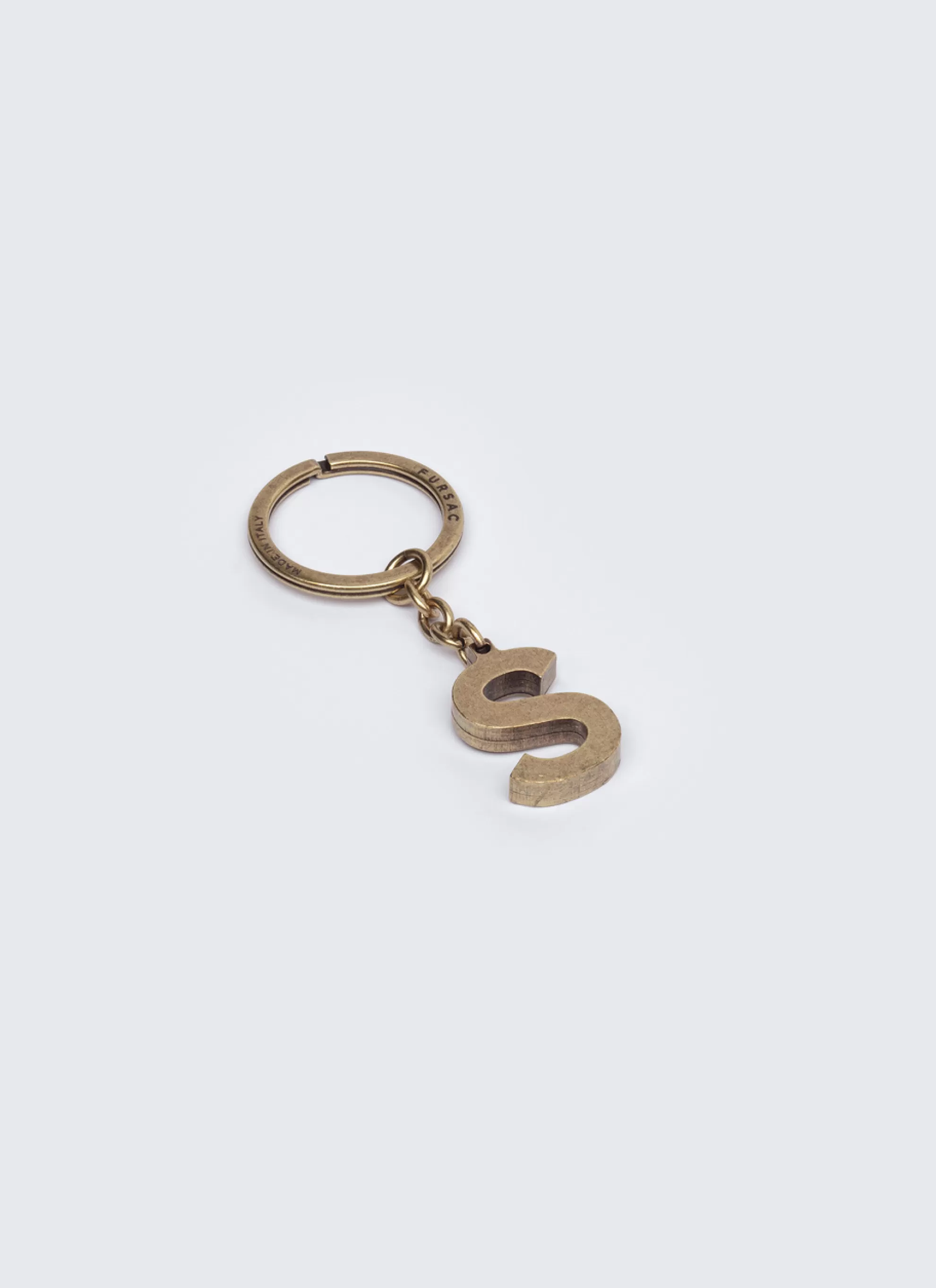 New Porte-Cles Lettre "S" En Laiton Homme Porte-Cles