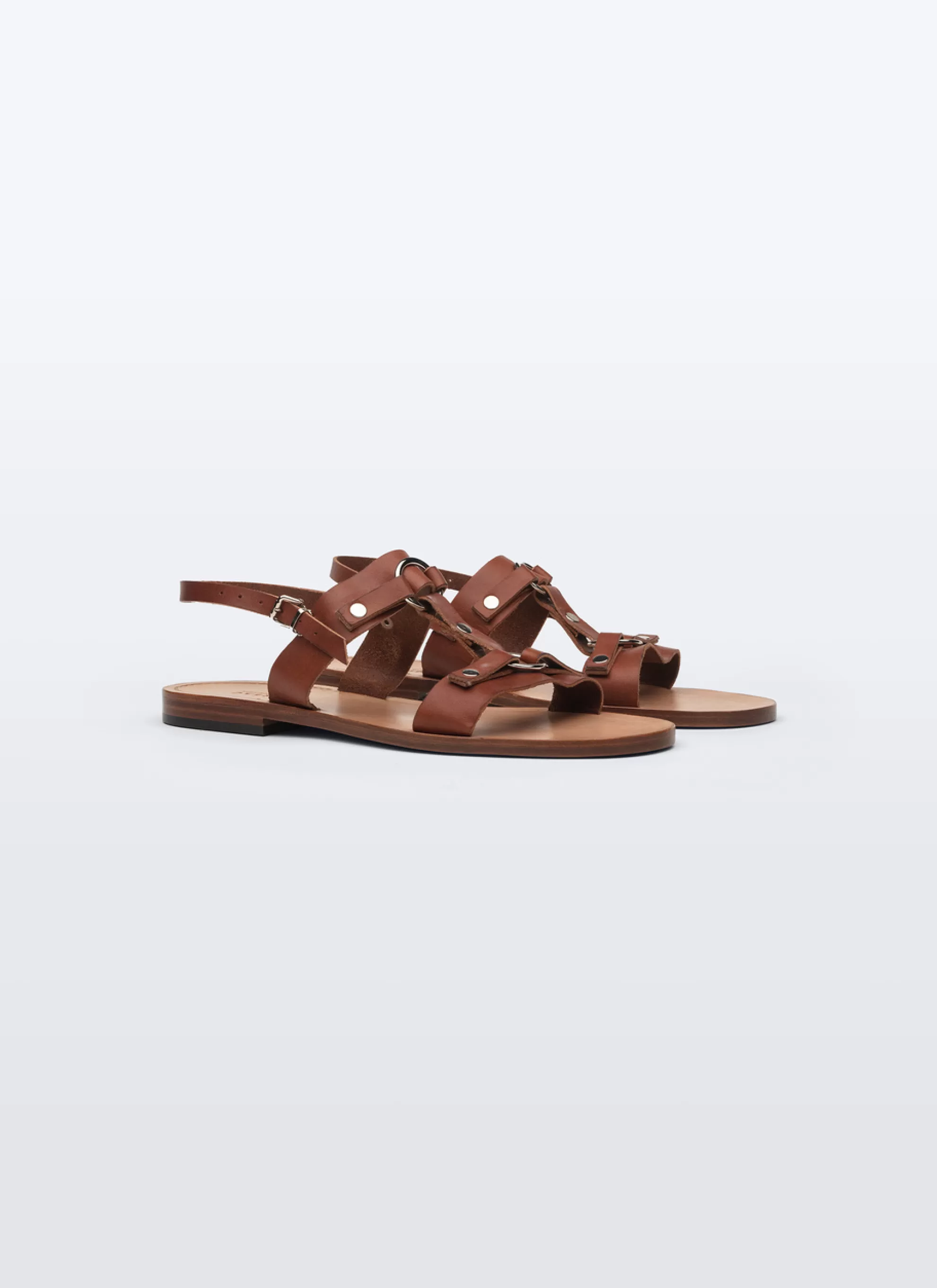 Store Sandales En Cuir Homme Chaussures