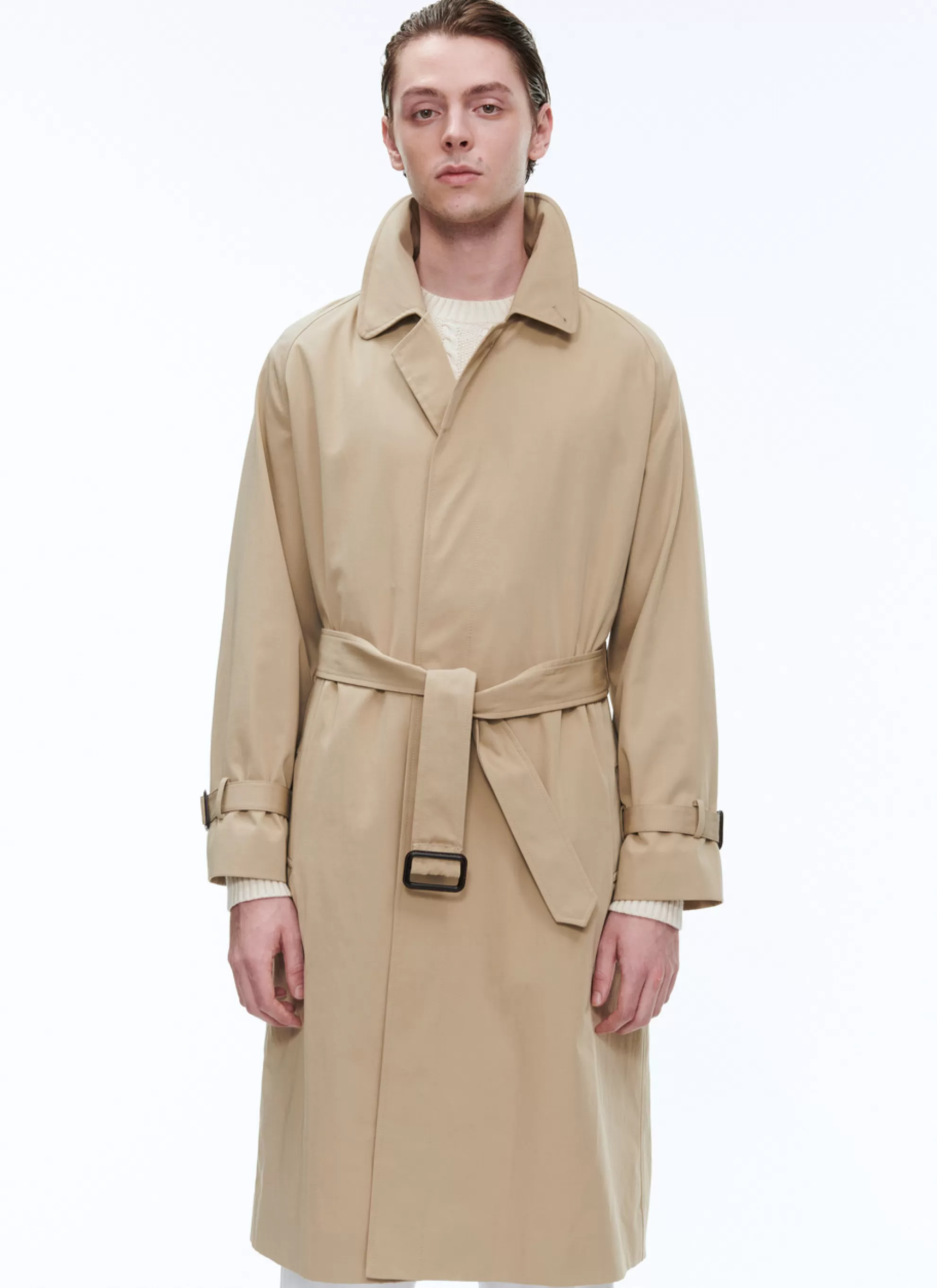 Cheap Trench En Serge De Coton Homme Blousons