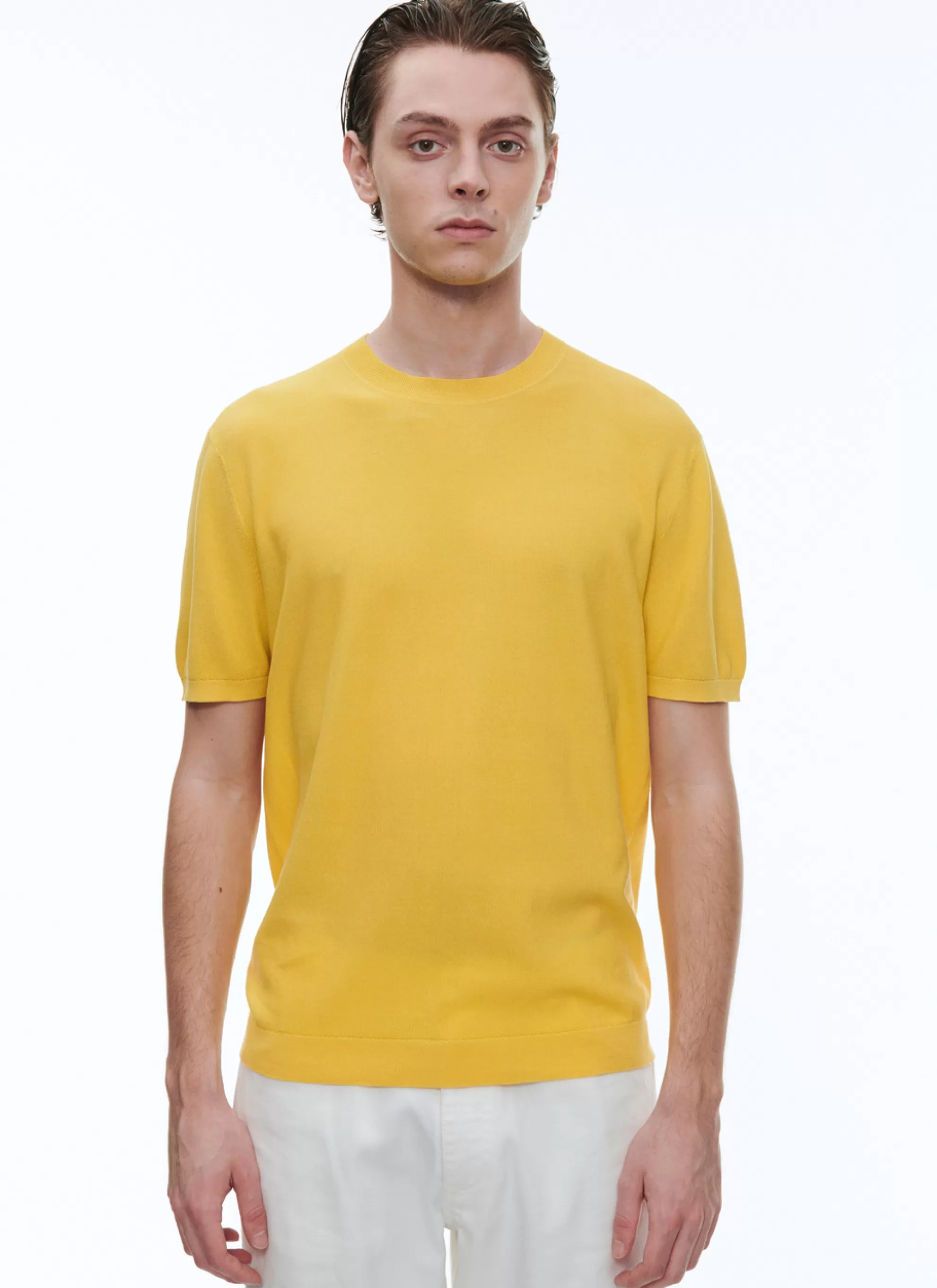 Best T-Shirt En Coton Mercerise Homme Polos & T-Shirts