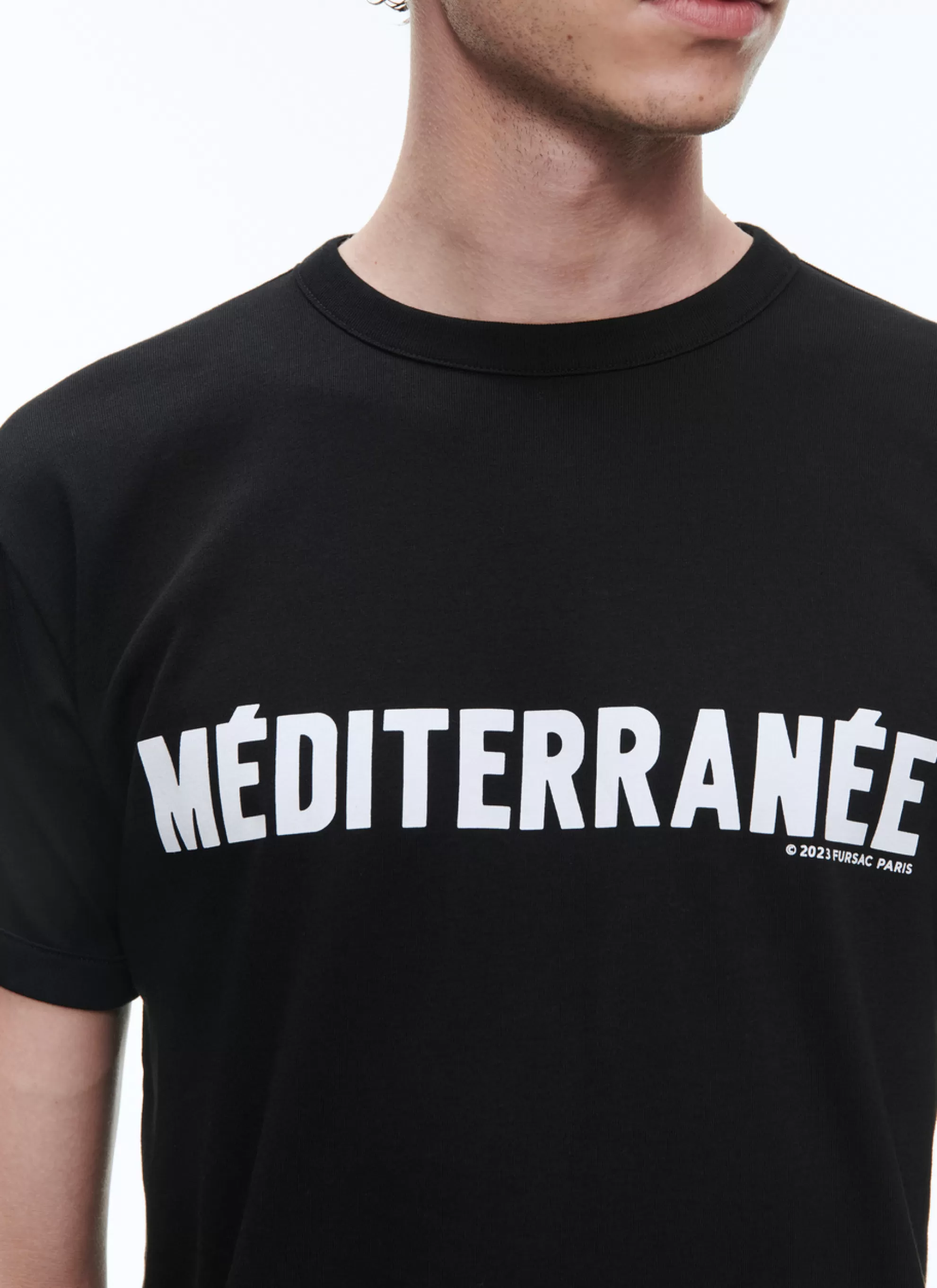 Clearance T-Shirt Imprime En Jersey De Coton Biologique Homme Polos & T-Shirts