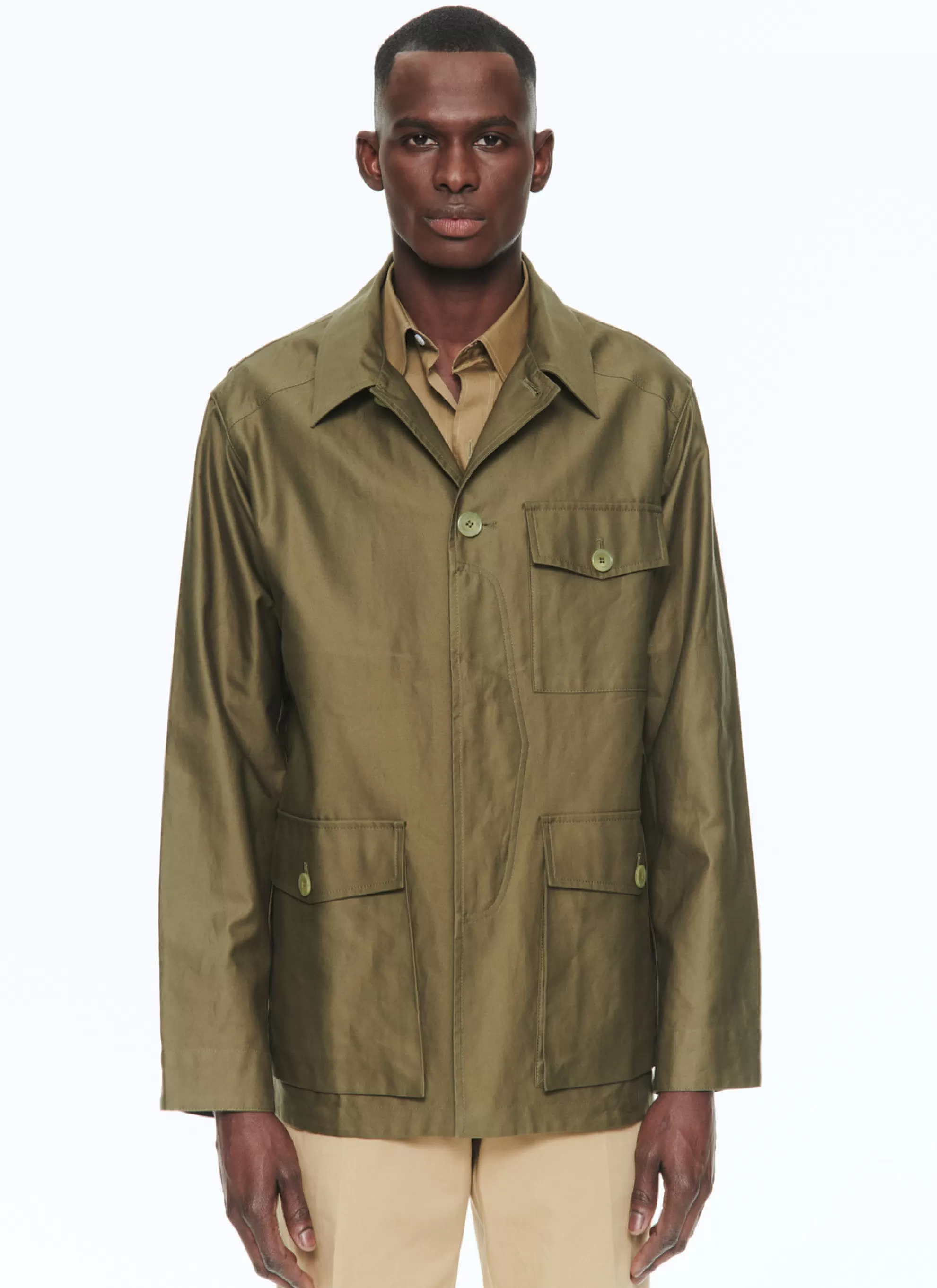Best Sale Veste En Satin De Coton Homme Blousons